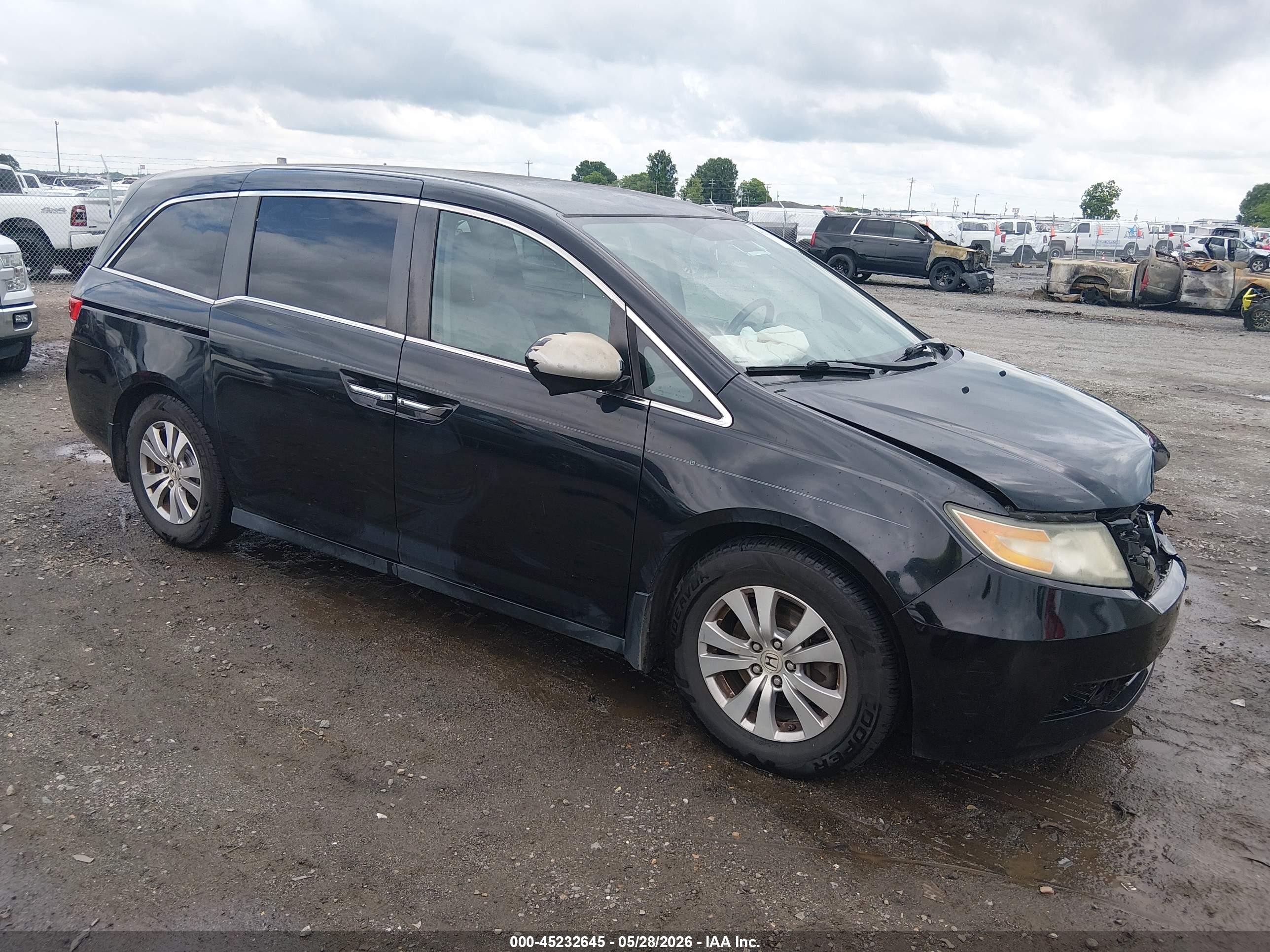 2014 Honda Odyssey Ex Black vin: 5FNRL5H40EB110042