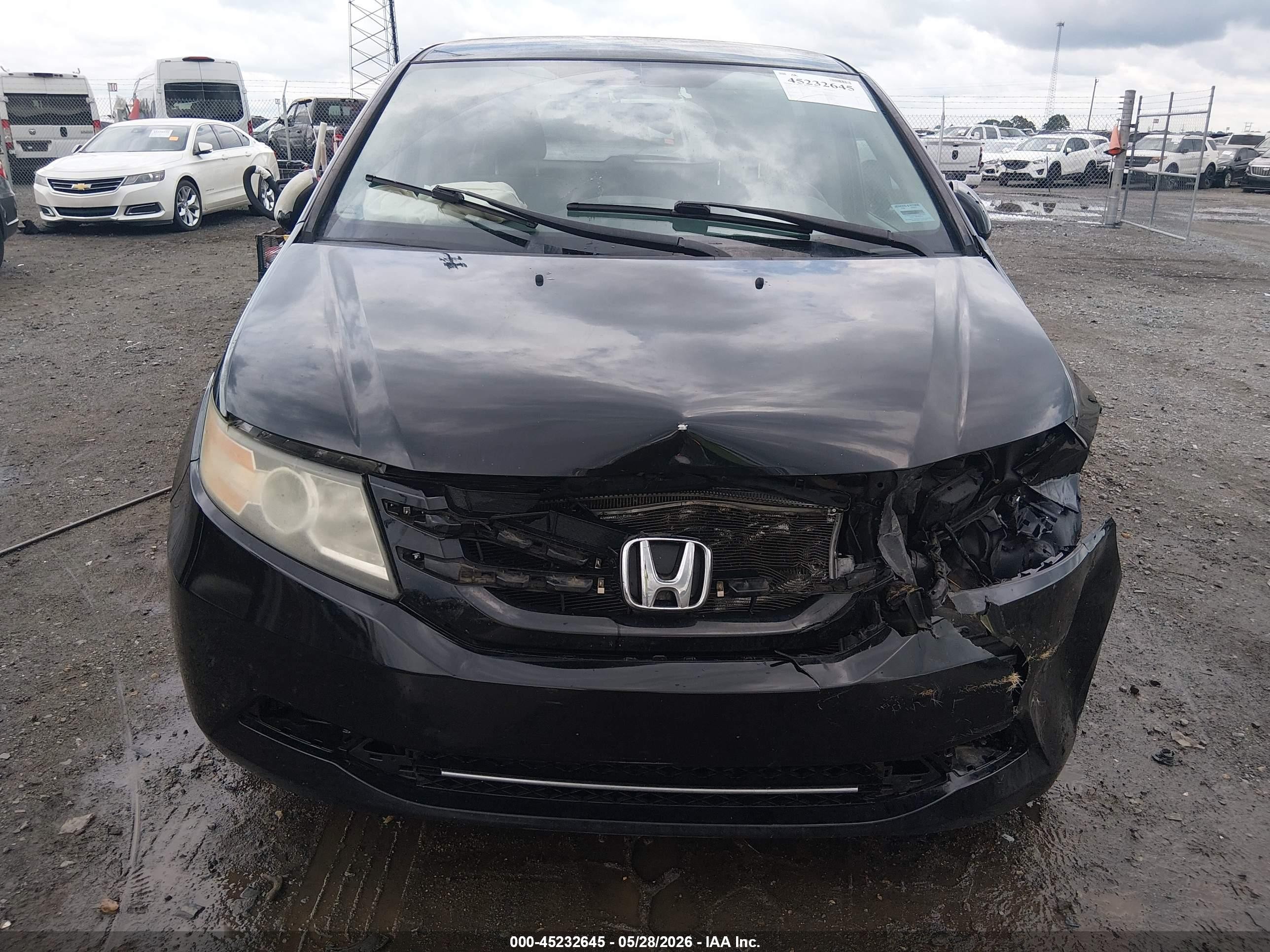 2014 Honda Odyssey Ex Черный vin: 5FNRL5H40EB110042