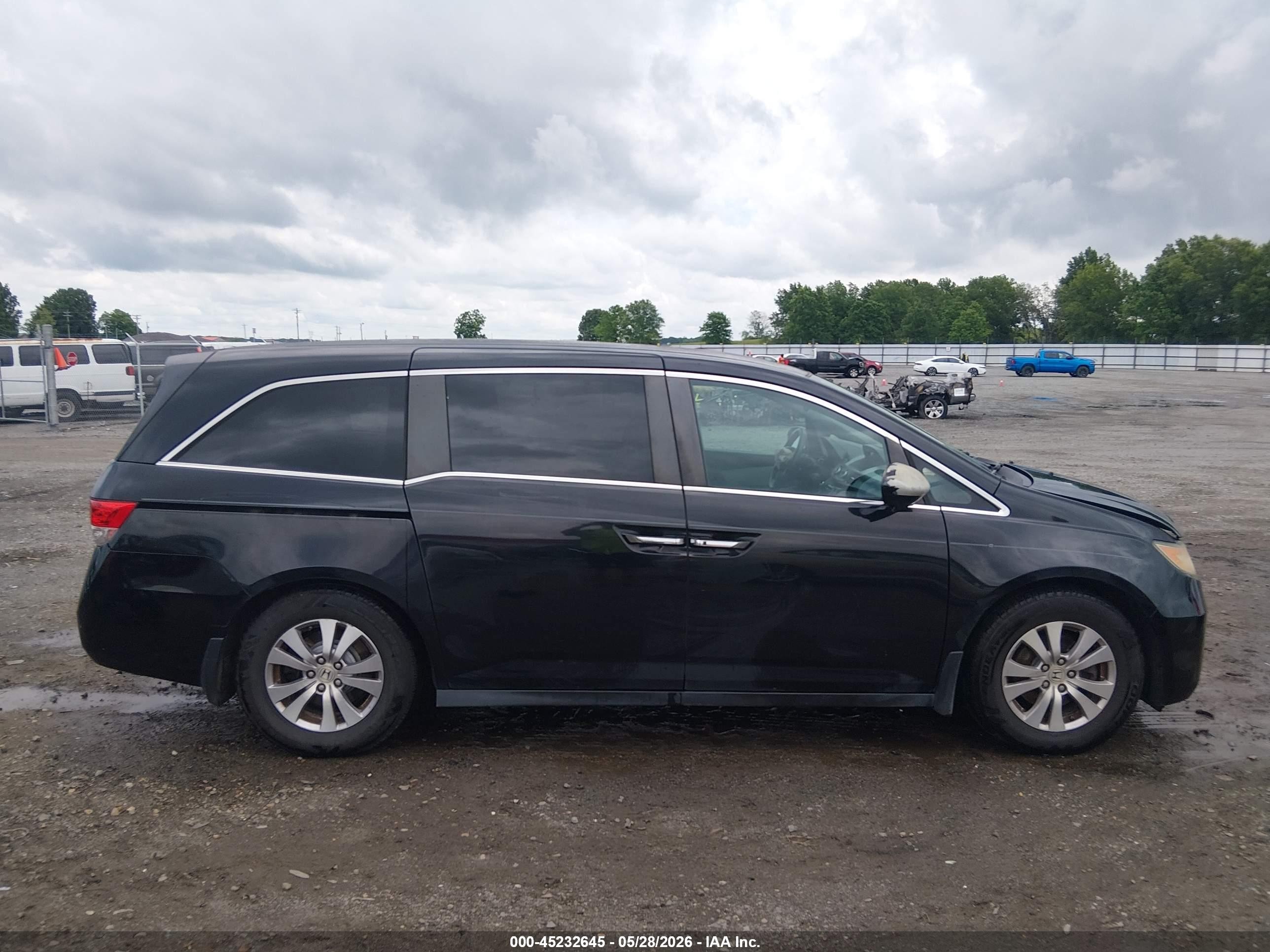 2014 Honda Odyssey Ex Черный vin: 5FNRL5H40EB110042