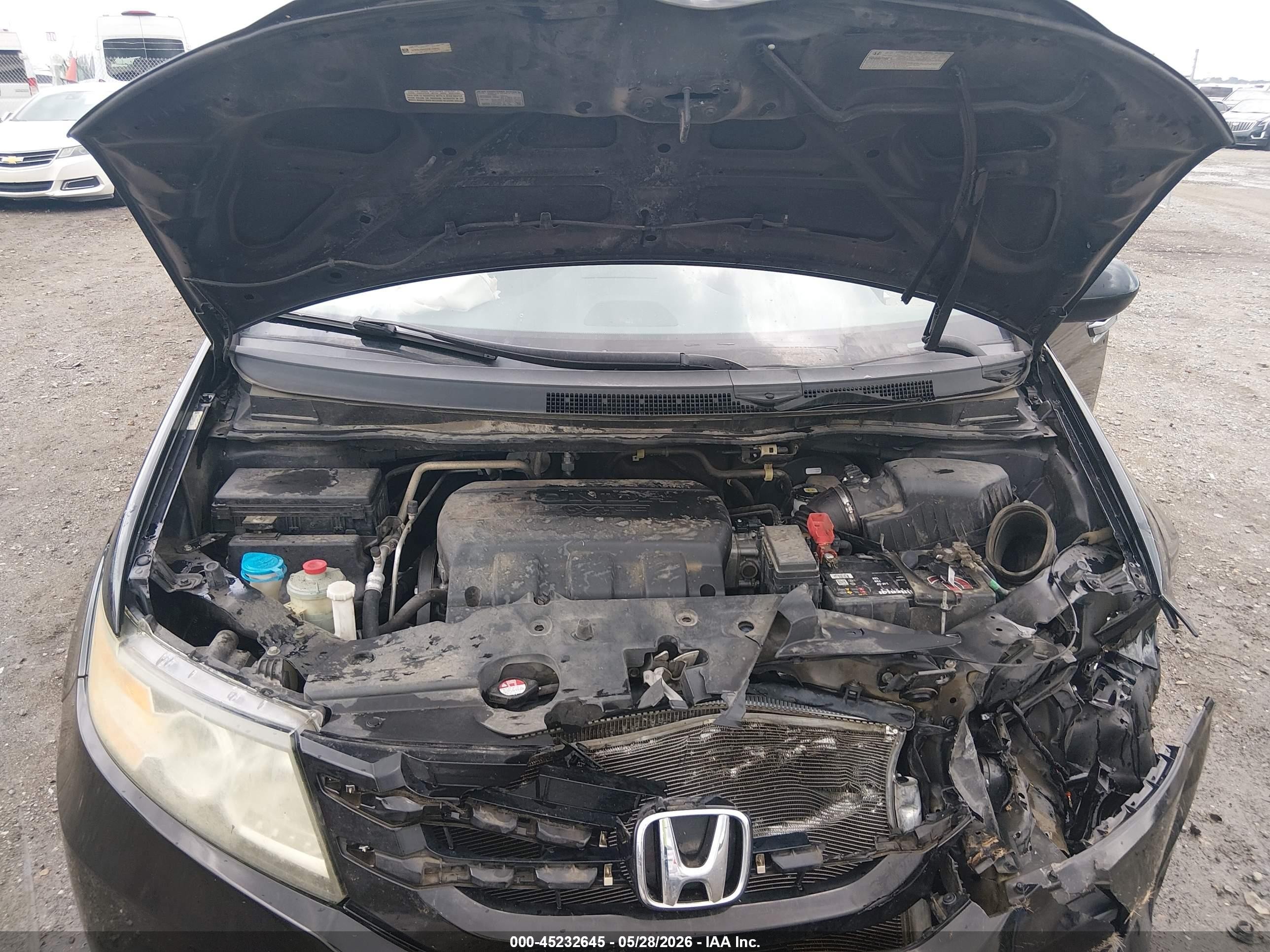 2014 Honda Odyssey Ex Черный vin: 5FNRL5H40EB110042