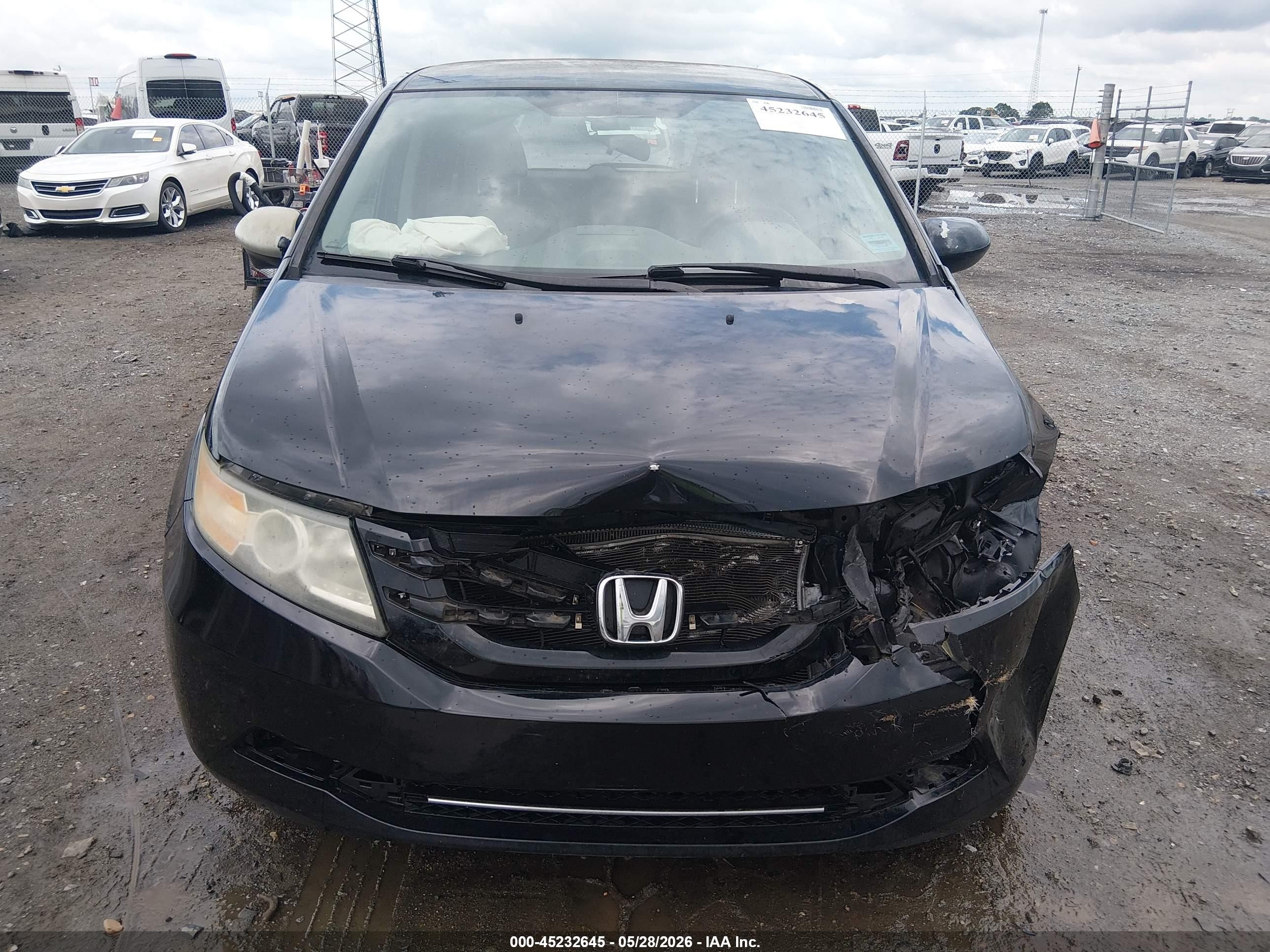 2014 Honda Odyssey Ex Черный vin: 5FNRL5H40EB110042