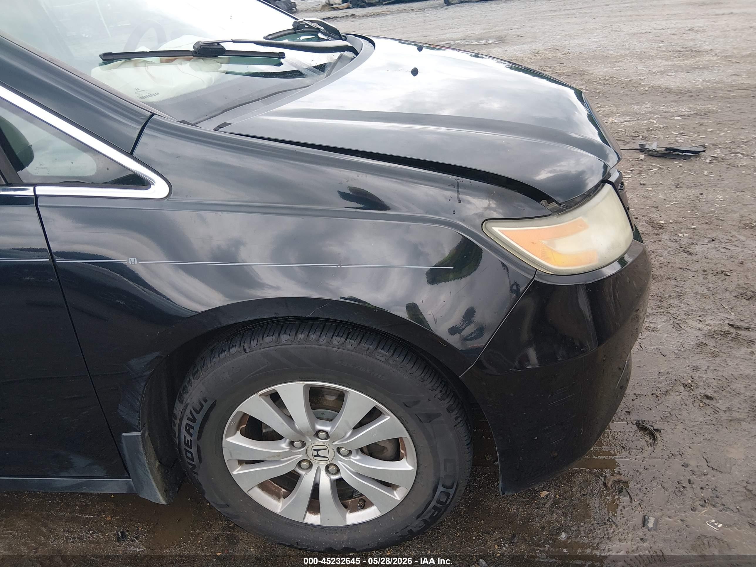 2014 Honda Odyssey Ex Черный vin: 5FNRL5H40EB110042