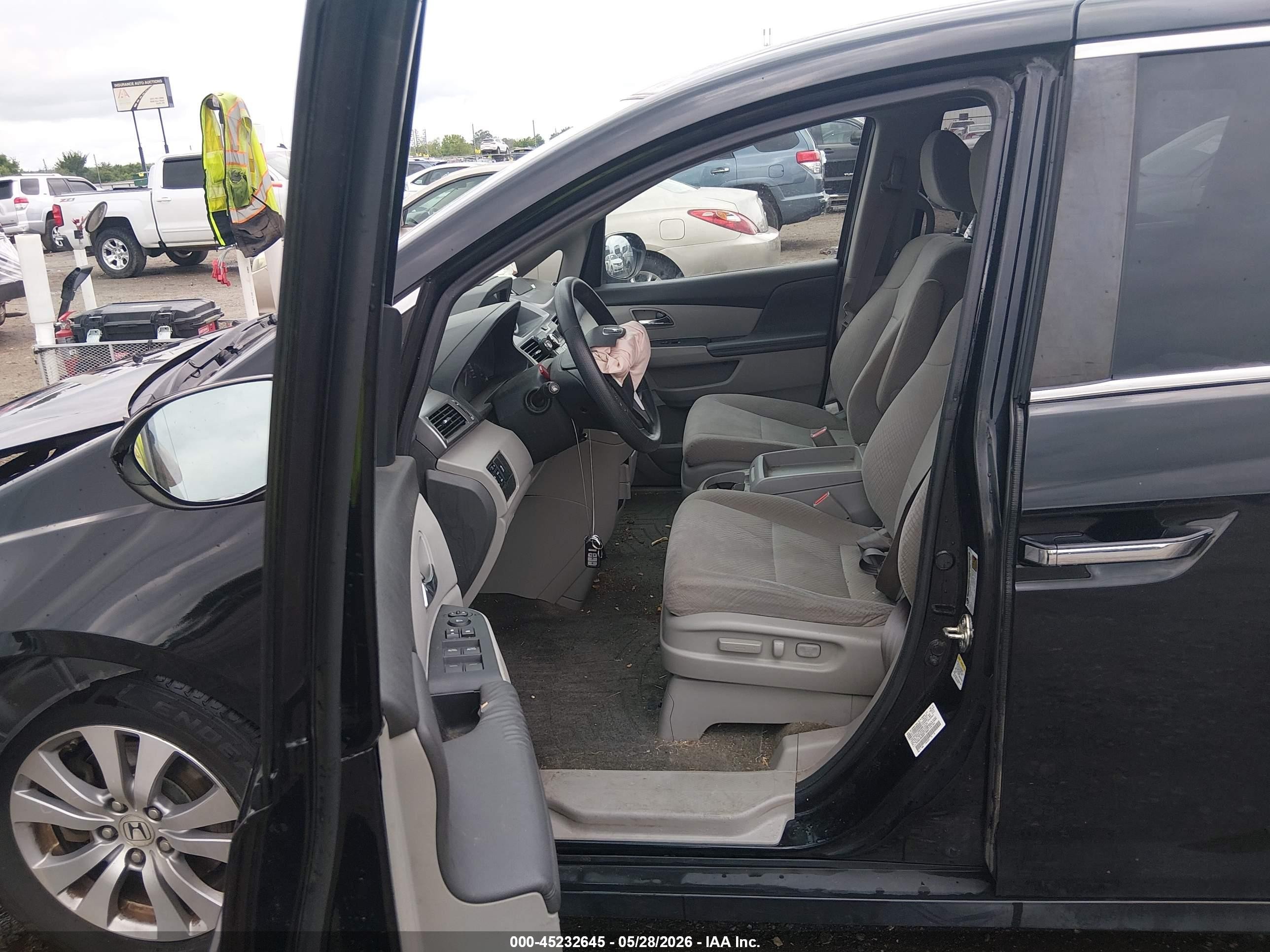 2014 Honda Odyssey Ex Черный vin: 5FNRL5H40EB110042