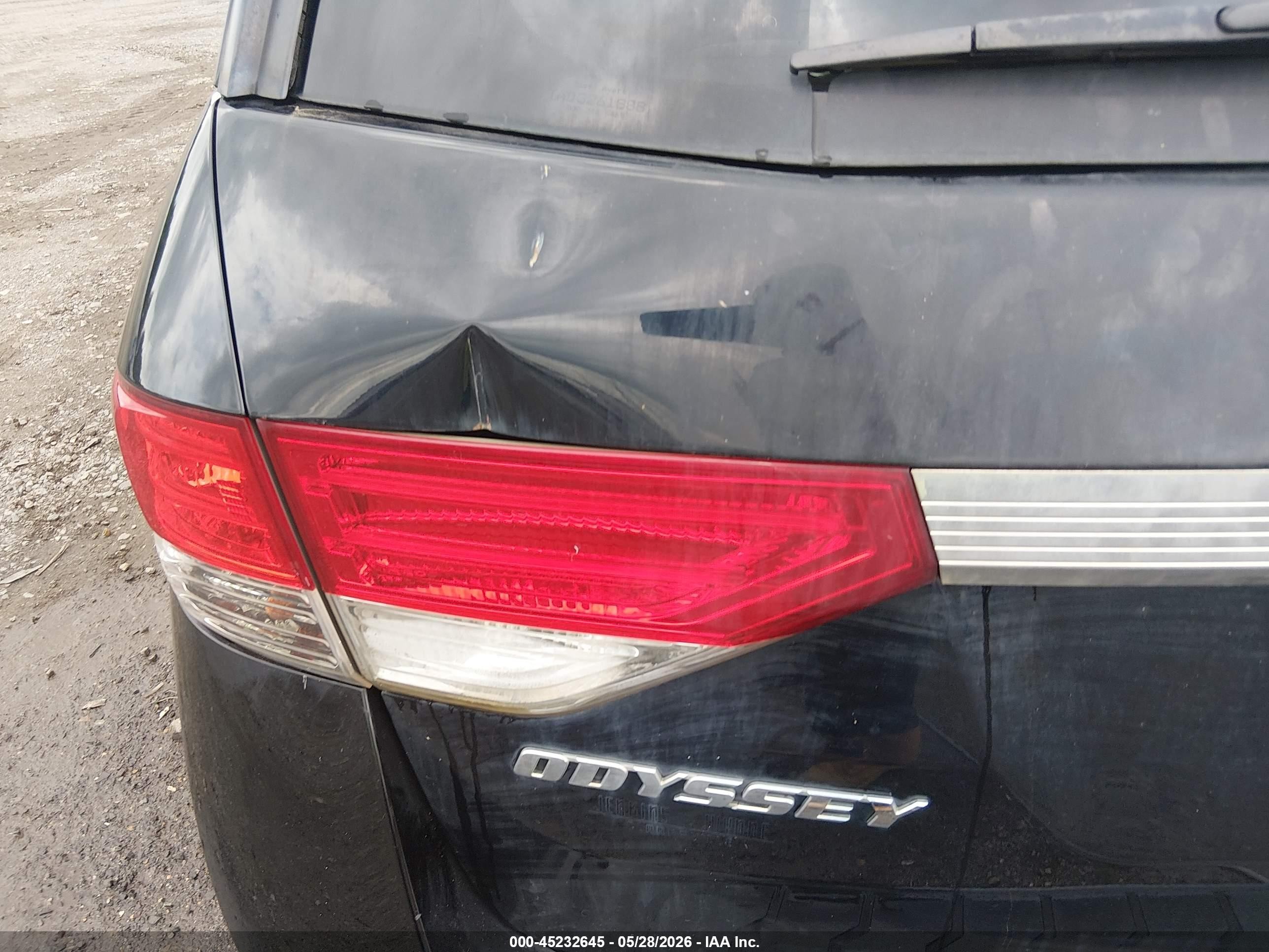 2014 Honda Odyssey Ex Черный vin: 5FNRL5H40EB110042