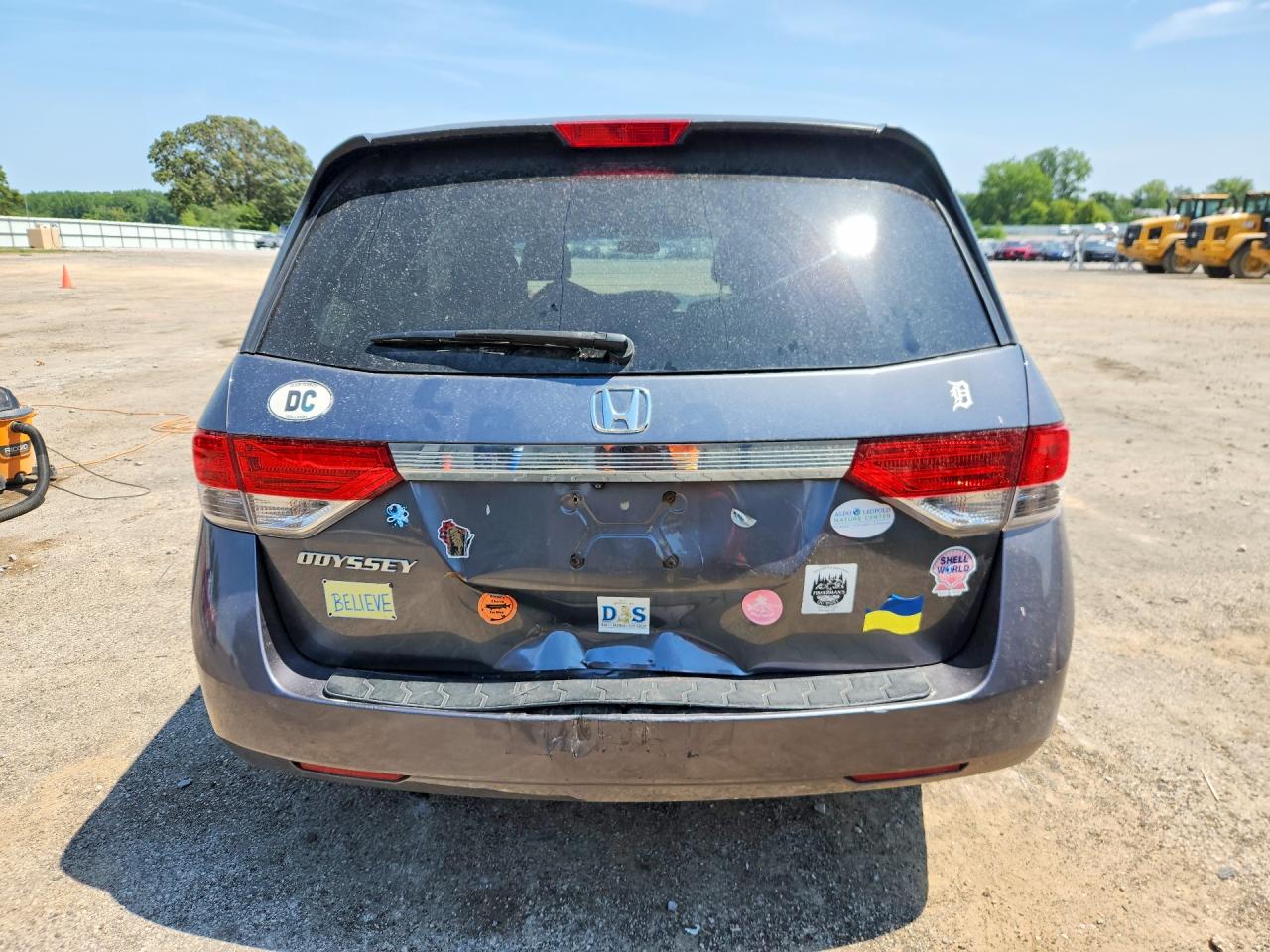 2014 Honda Odyssey Ex Gray vin: 5FNRL5H40EB117671