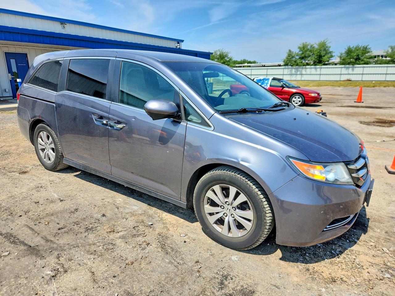 2014 Honda Odyssey Ex Gray vin: 5FNRL5H40EB117671
