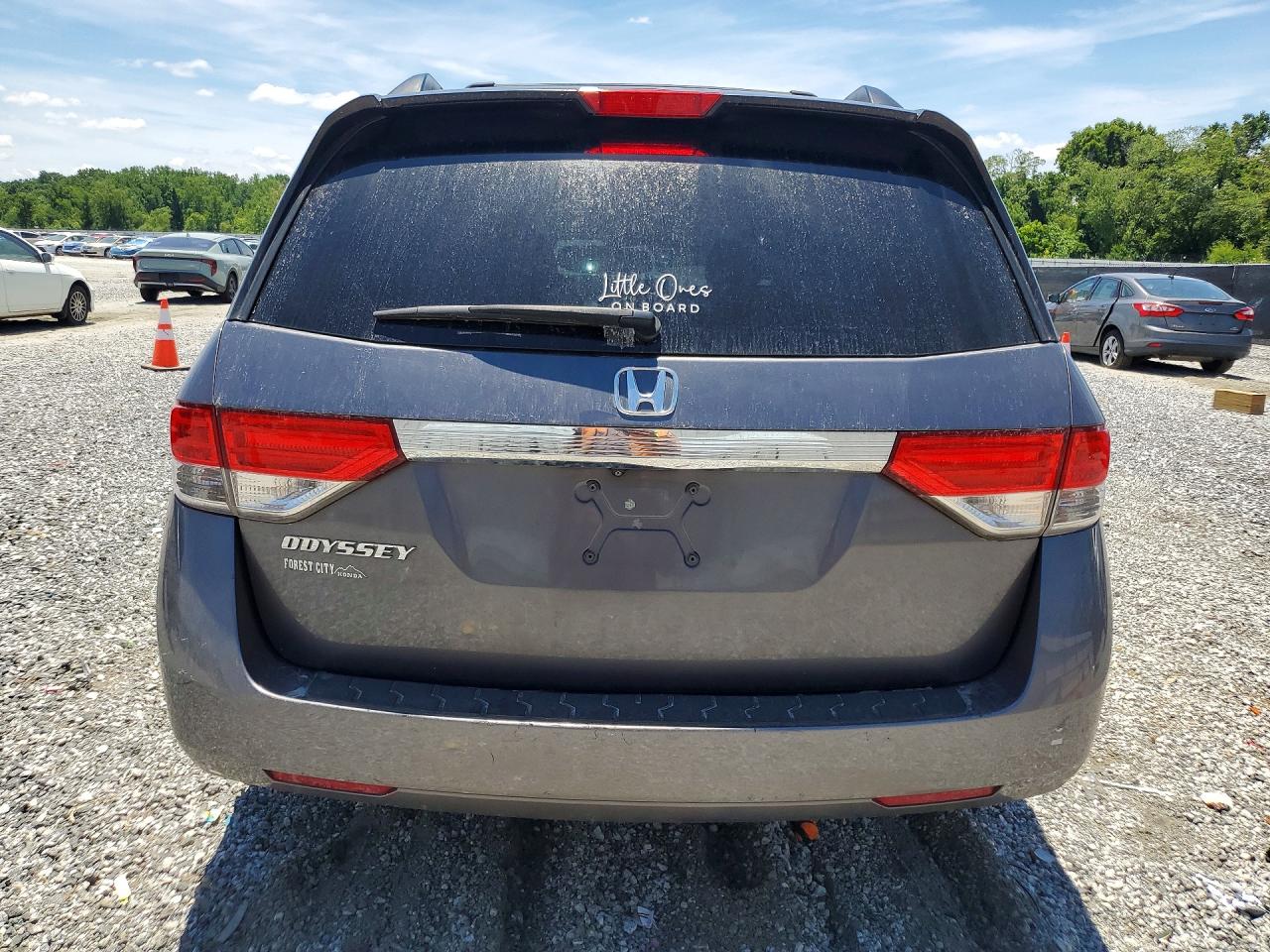2015 Honda Odyssey Ex Серый vin: 5FNRL5H40FB018379