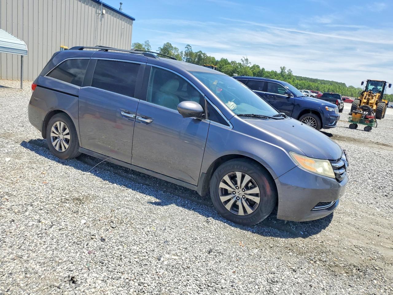 2015 Honda Odyssey Ex Серый vin: 5FNRL5H40FB018379