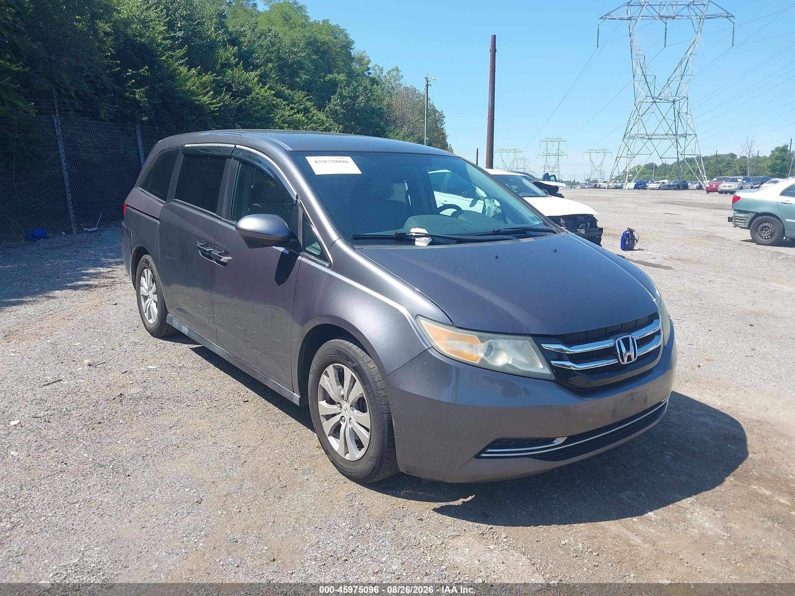 2015 Honda Odyssey Ex Gray vin: 5FNRL5H40FB023405