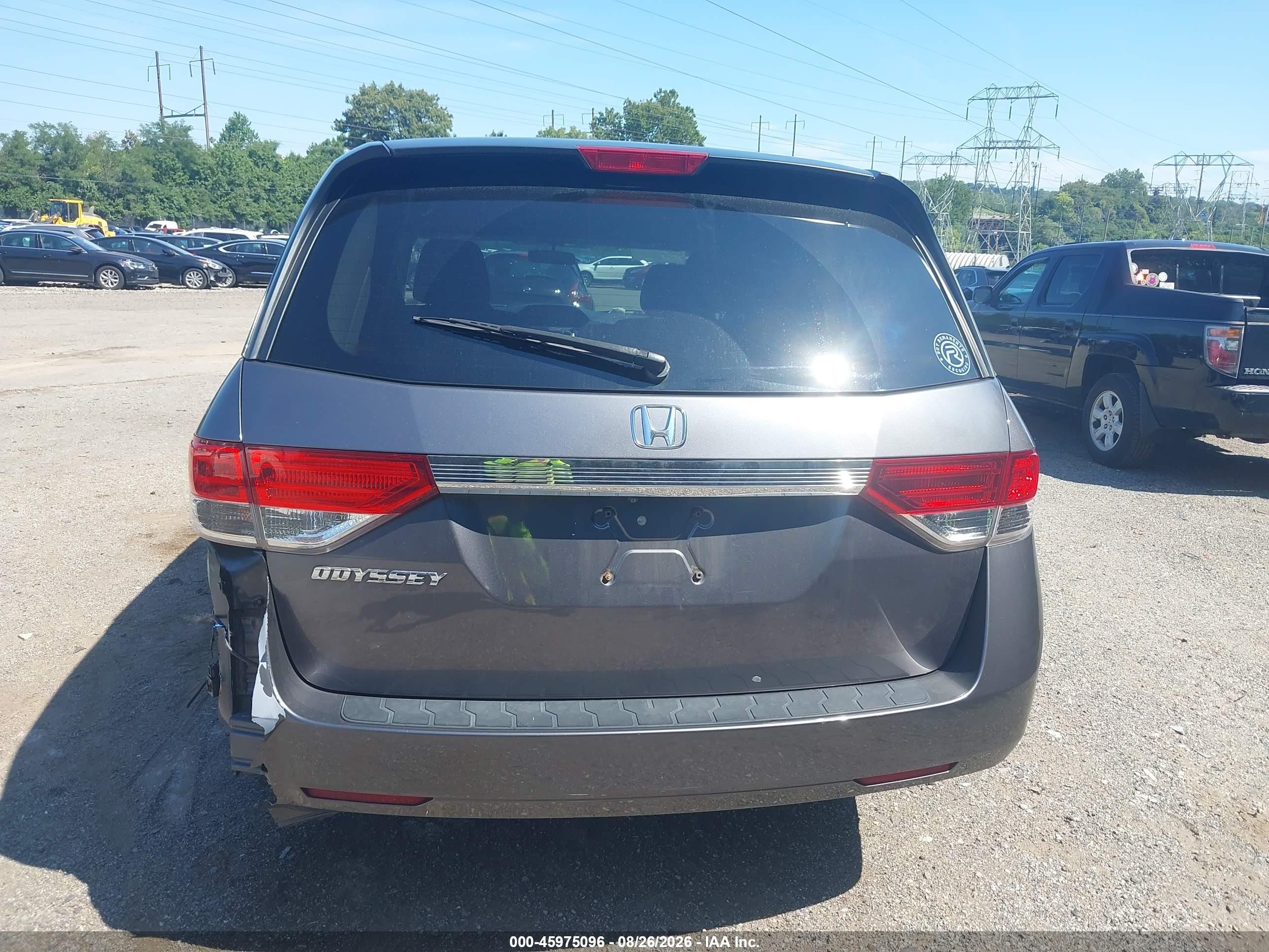 2015 Honda Odyssey Ex Gray vin: 5FNRL5H40FB023405