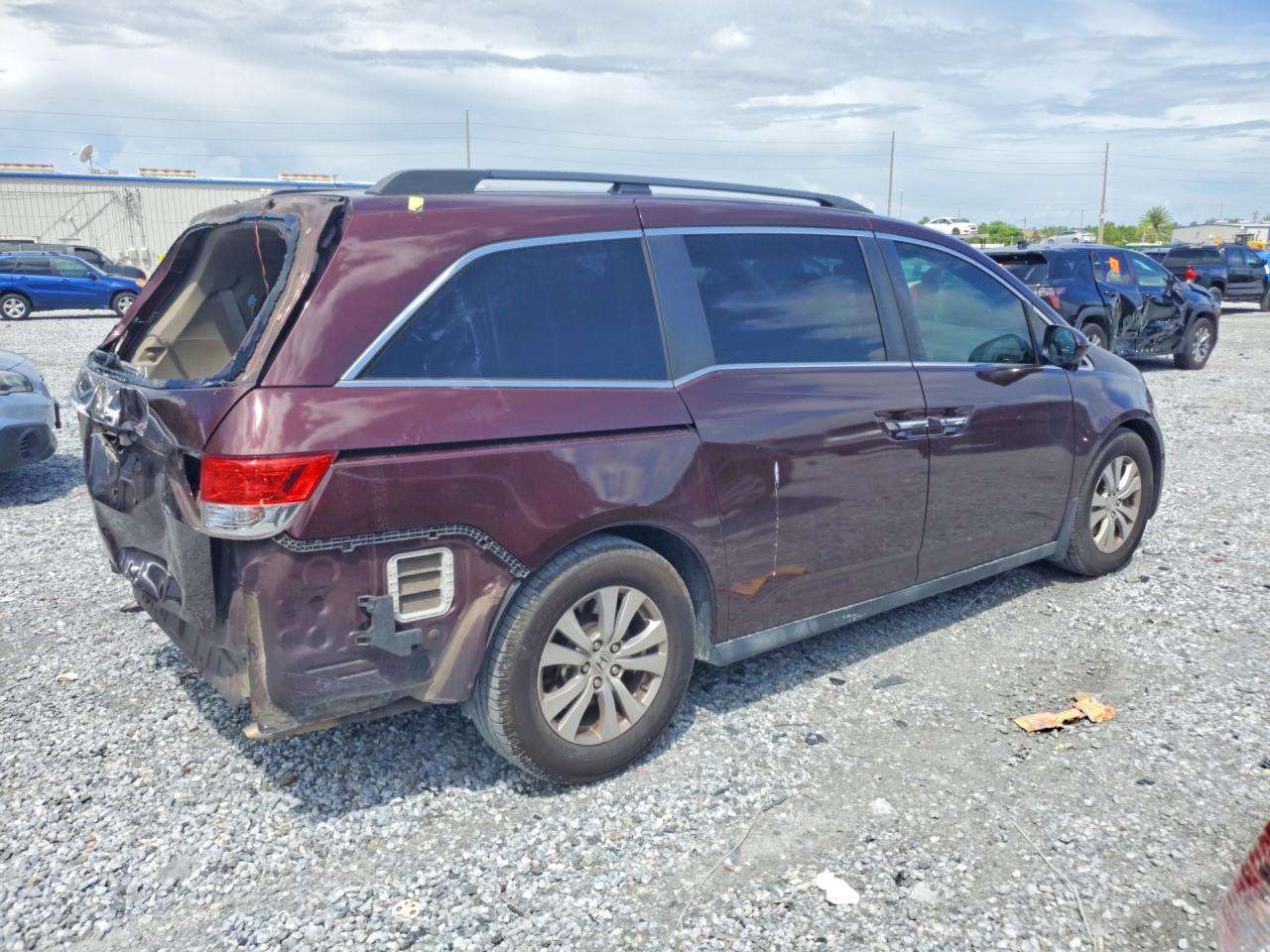 2015 Honda Odyssey Ex Burgundy vin: 5FNRL5H40FB026773