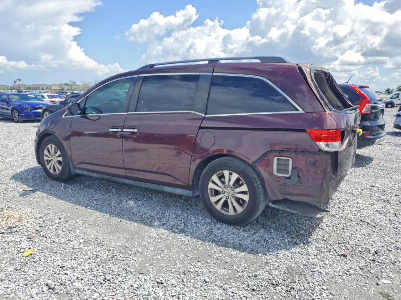 2015 Honda Odyssey Ex Burgundy vin: 5FNRL5H40FB026773