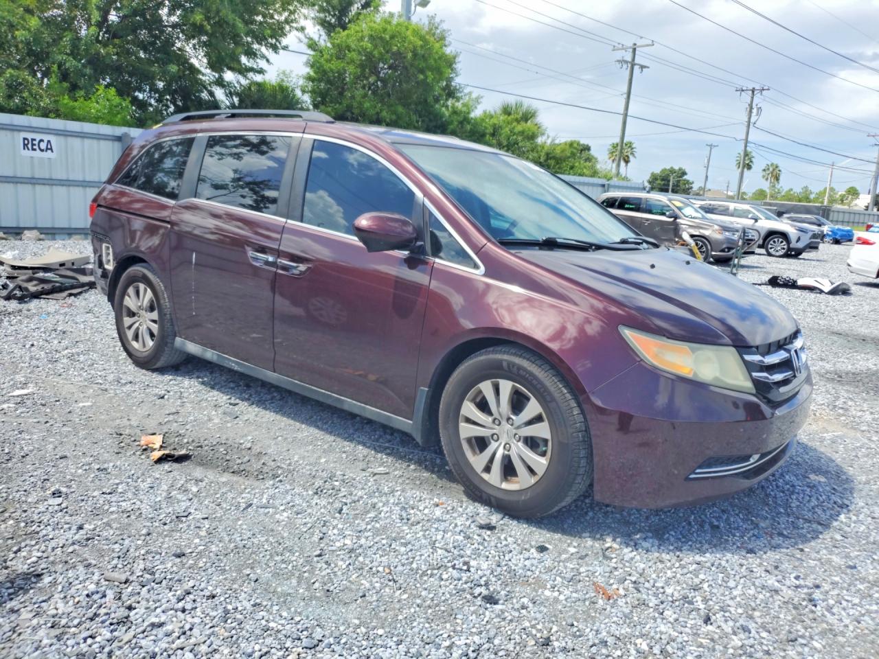 2015 Honda Odyssey Ex Burgundy vin: 5FNRL5H40FB026773