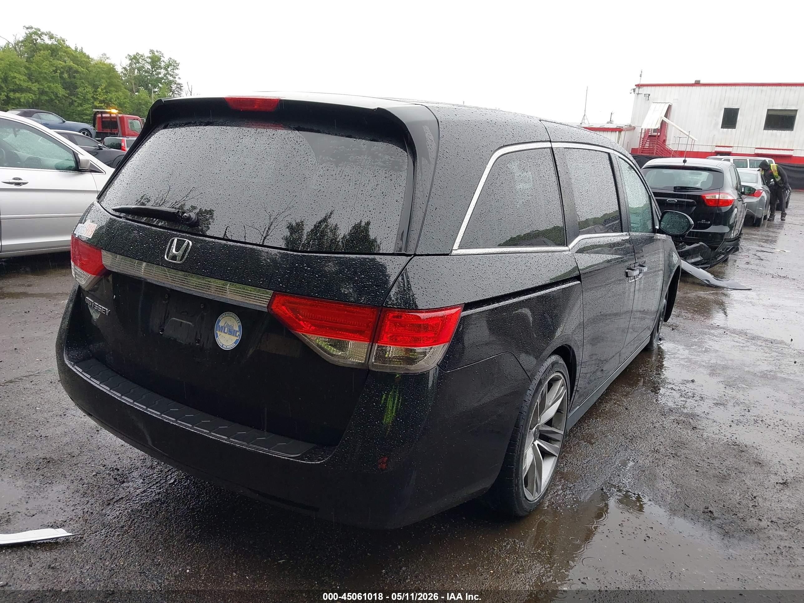 2015 Honda Odyssey Ex Black vin: 5FNRL5H40FB081983
