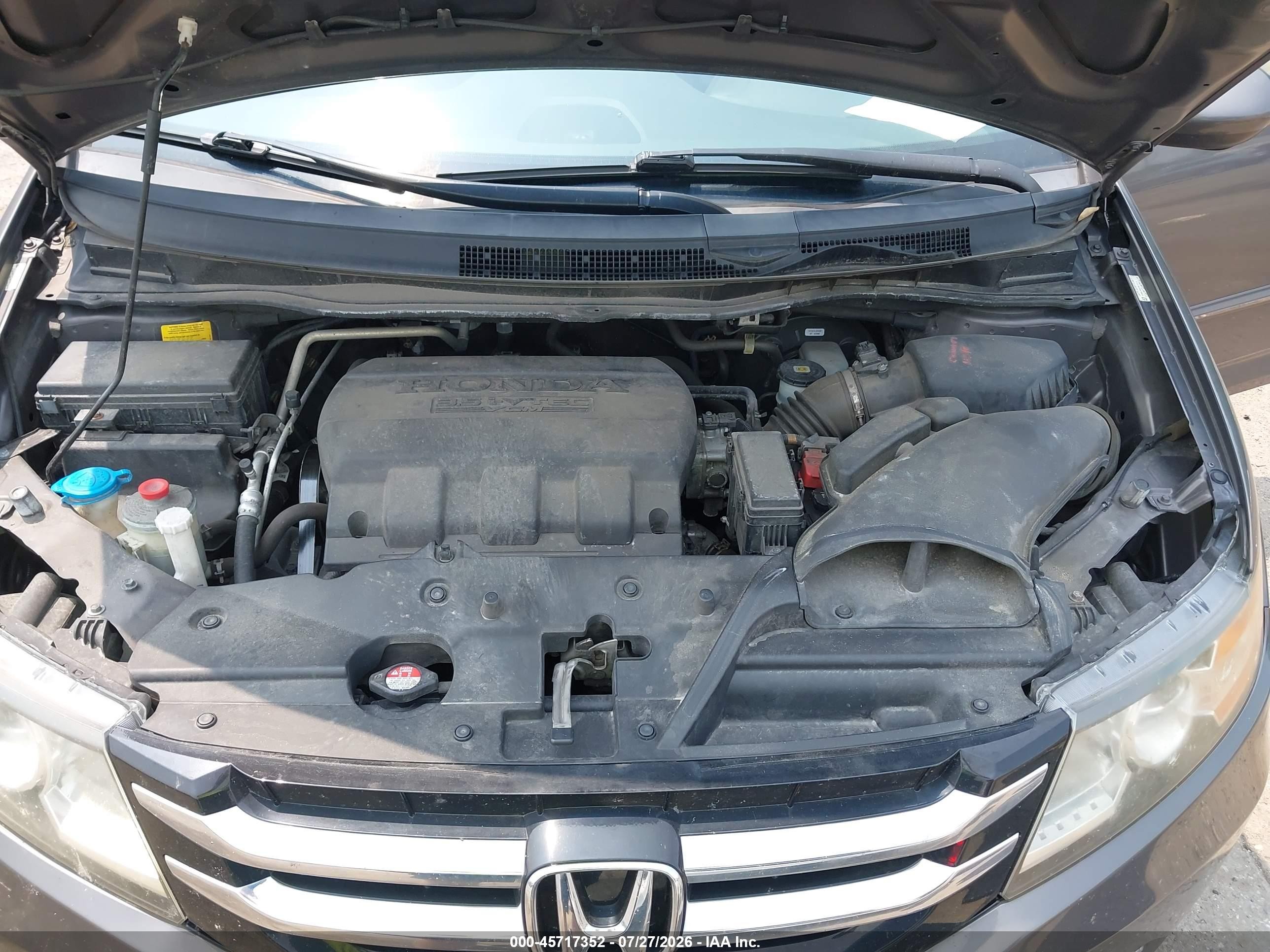 2015 Honda Odyssey Ex Gray vin: 5FNRL5H40FB118174