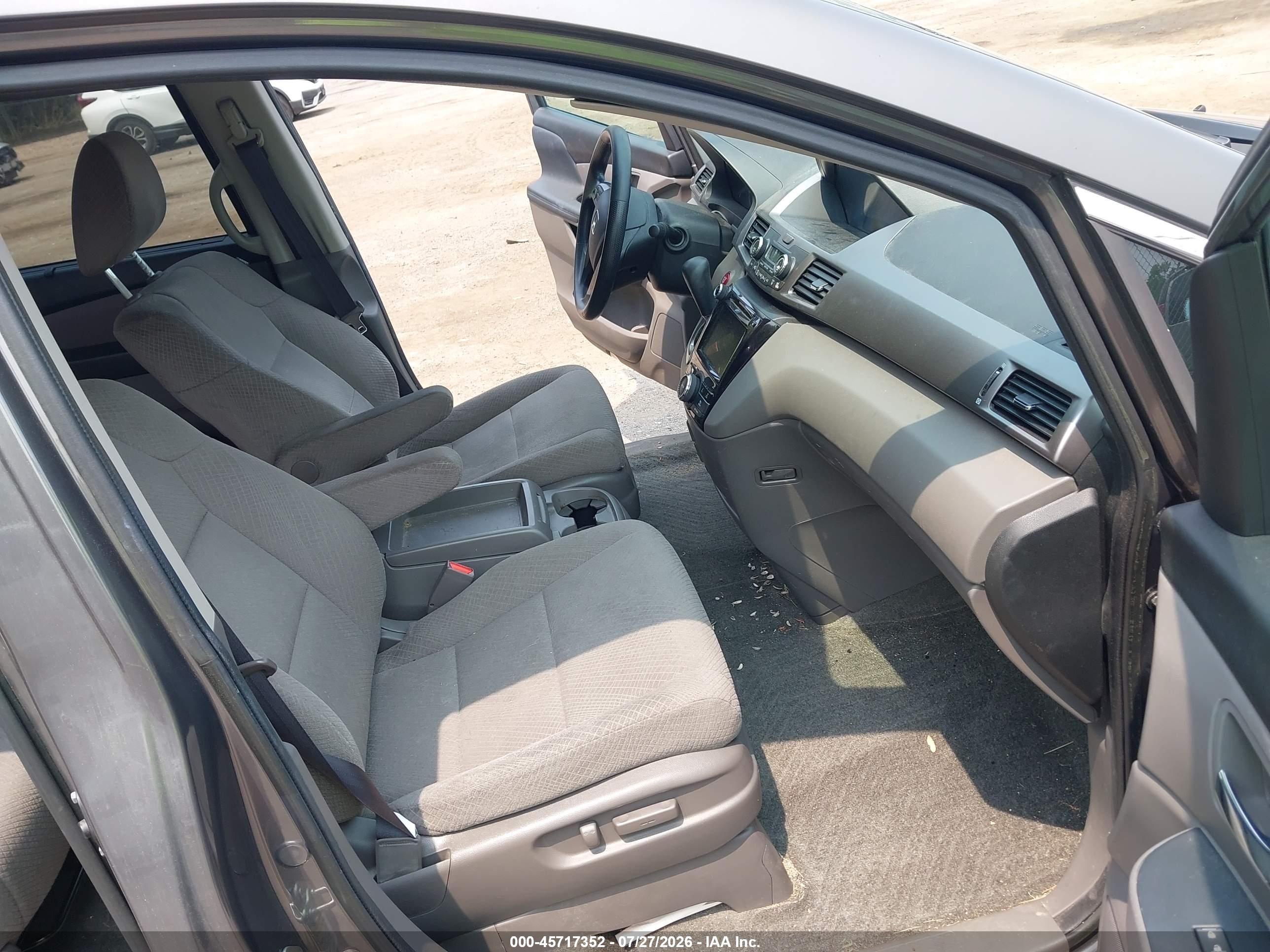2015 Honda Odyssey Ex Gray vin: 5FNRL5H40FB118174