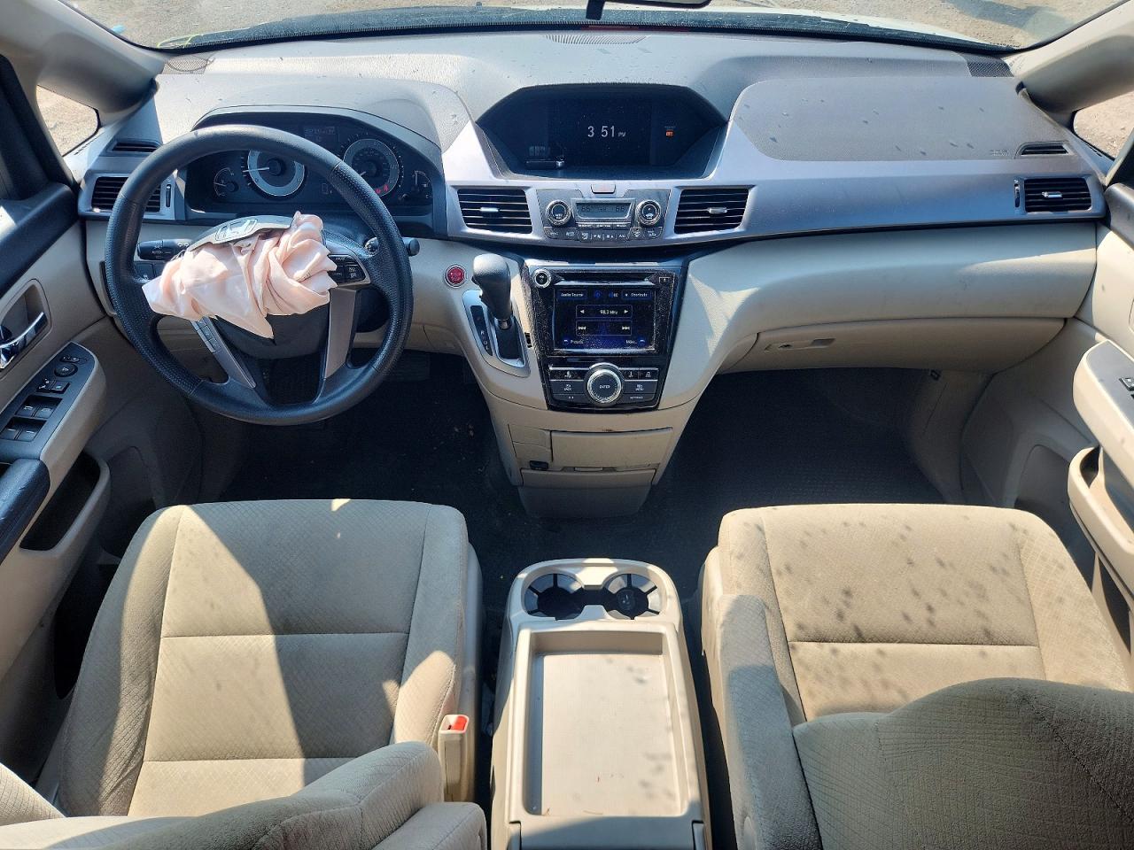 2015 Honda Odyssey Ex White vin: 5FNRL5H40FB131569