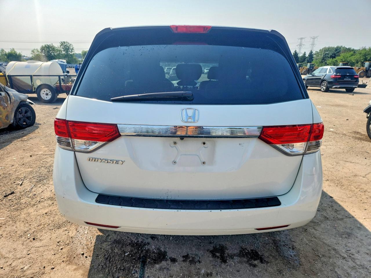 2015 Honda Odyssey Ex White vin: 5FNRL5H40FB131569