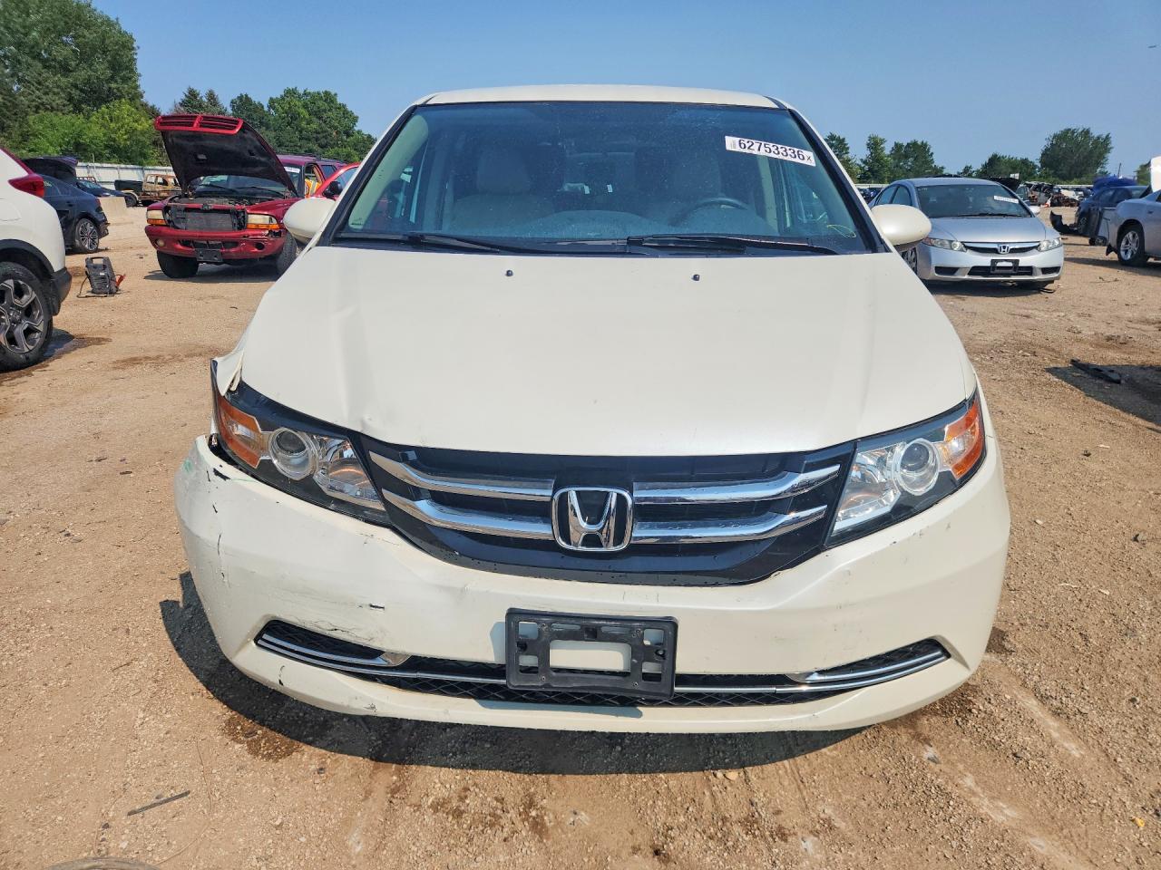 2015 Honda Odyssey Ex White vin: 5FNRL5H40FB131569