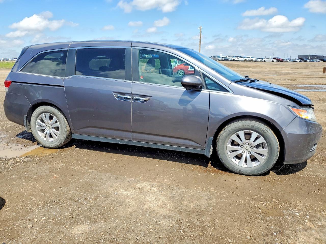 2015 Honda Odyssey Ex Серый vin: 5FNRL5H40FB503489