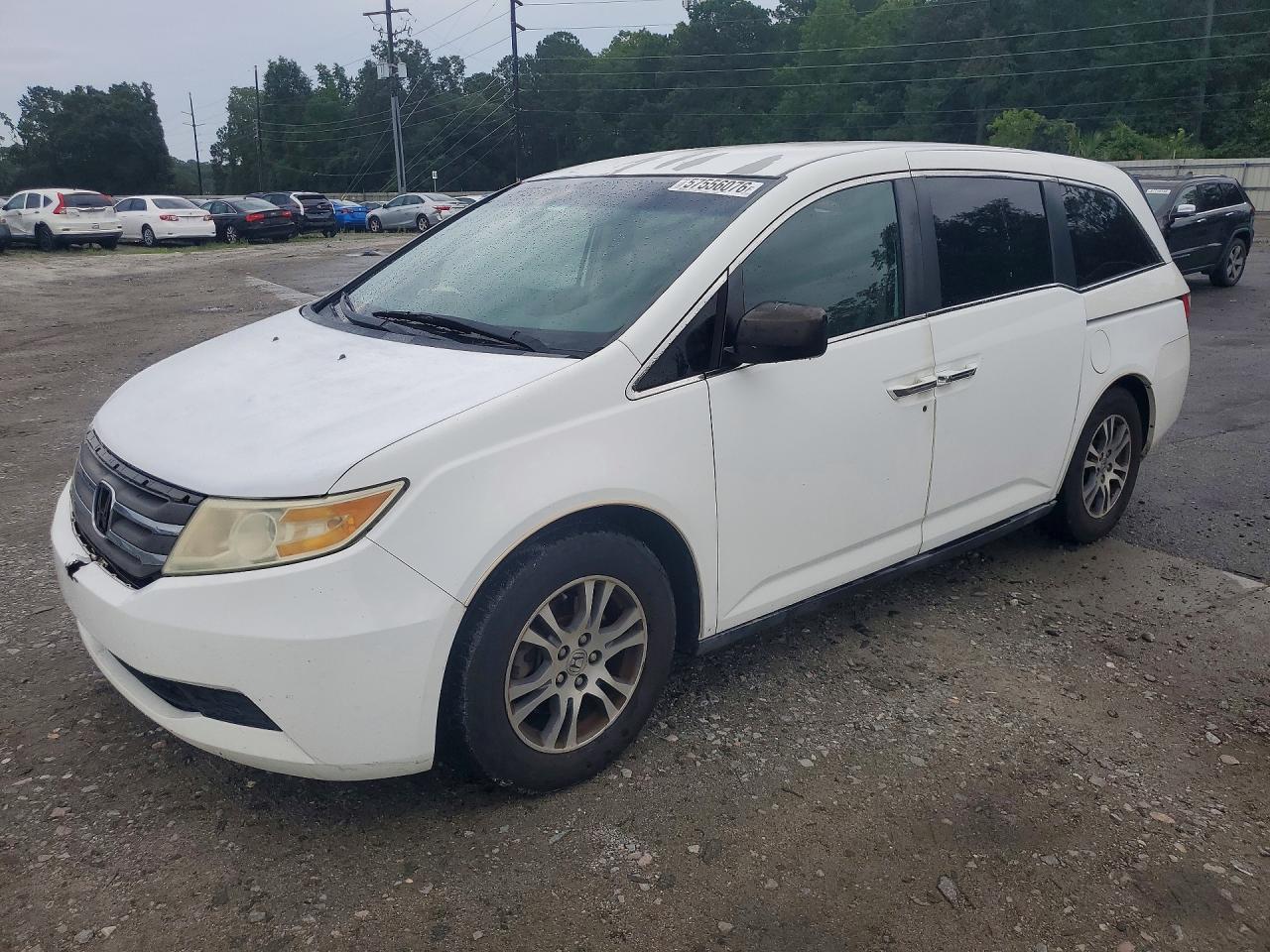 2011 Honda Odyssey Ex White vin: 5FNRL5H41BB014318