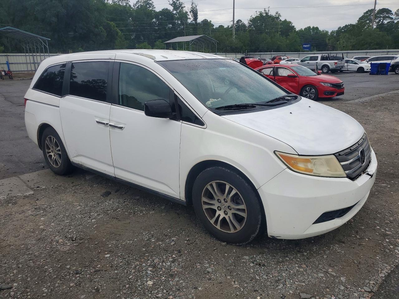 2011 Honda Odyssey Ex White vin: 5FNRL5H41BB014318