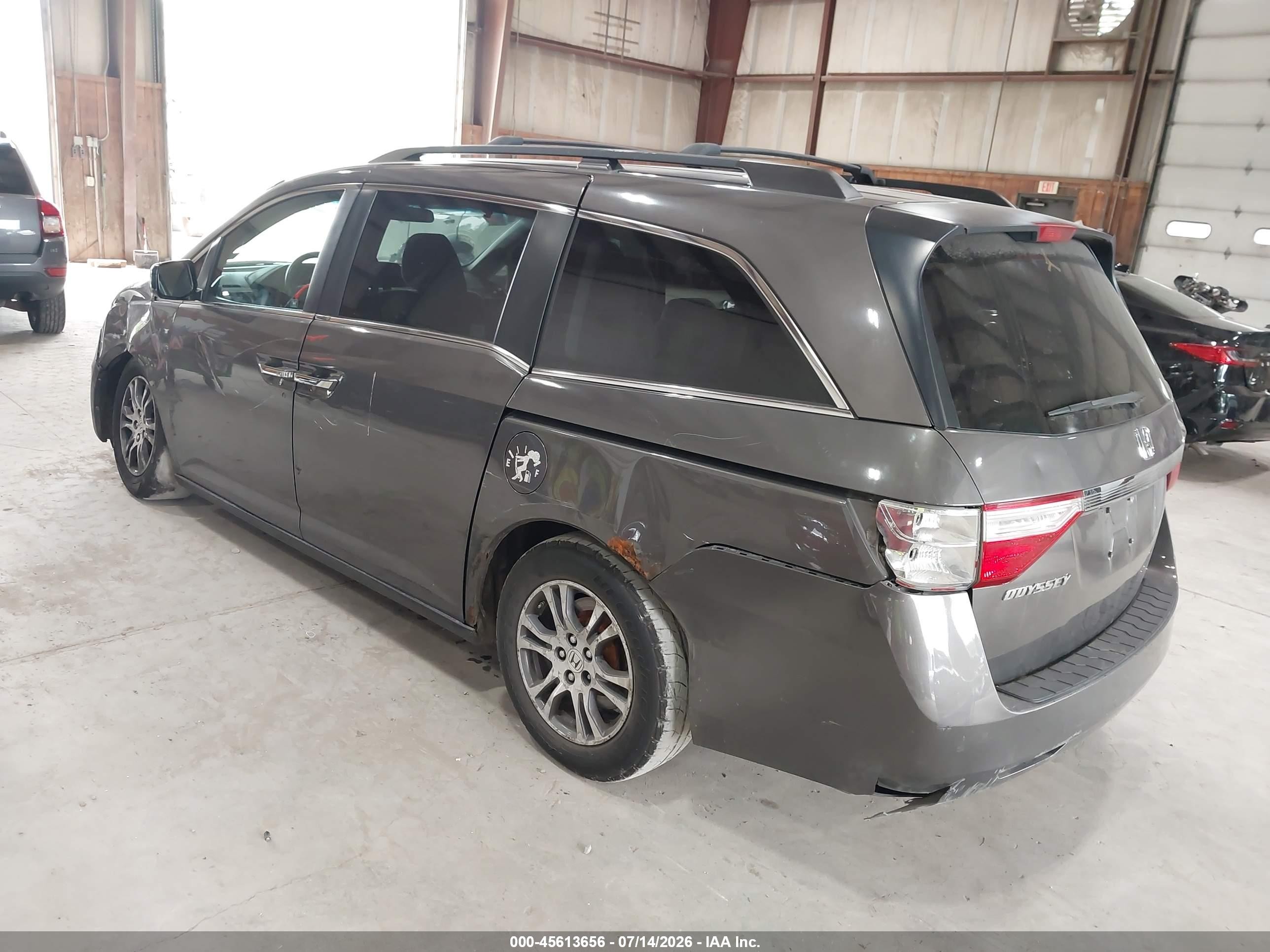 2011 Honda Odyssey Ex Gray vin: 5FNRL5H41BB028980