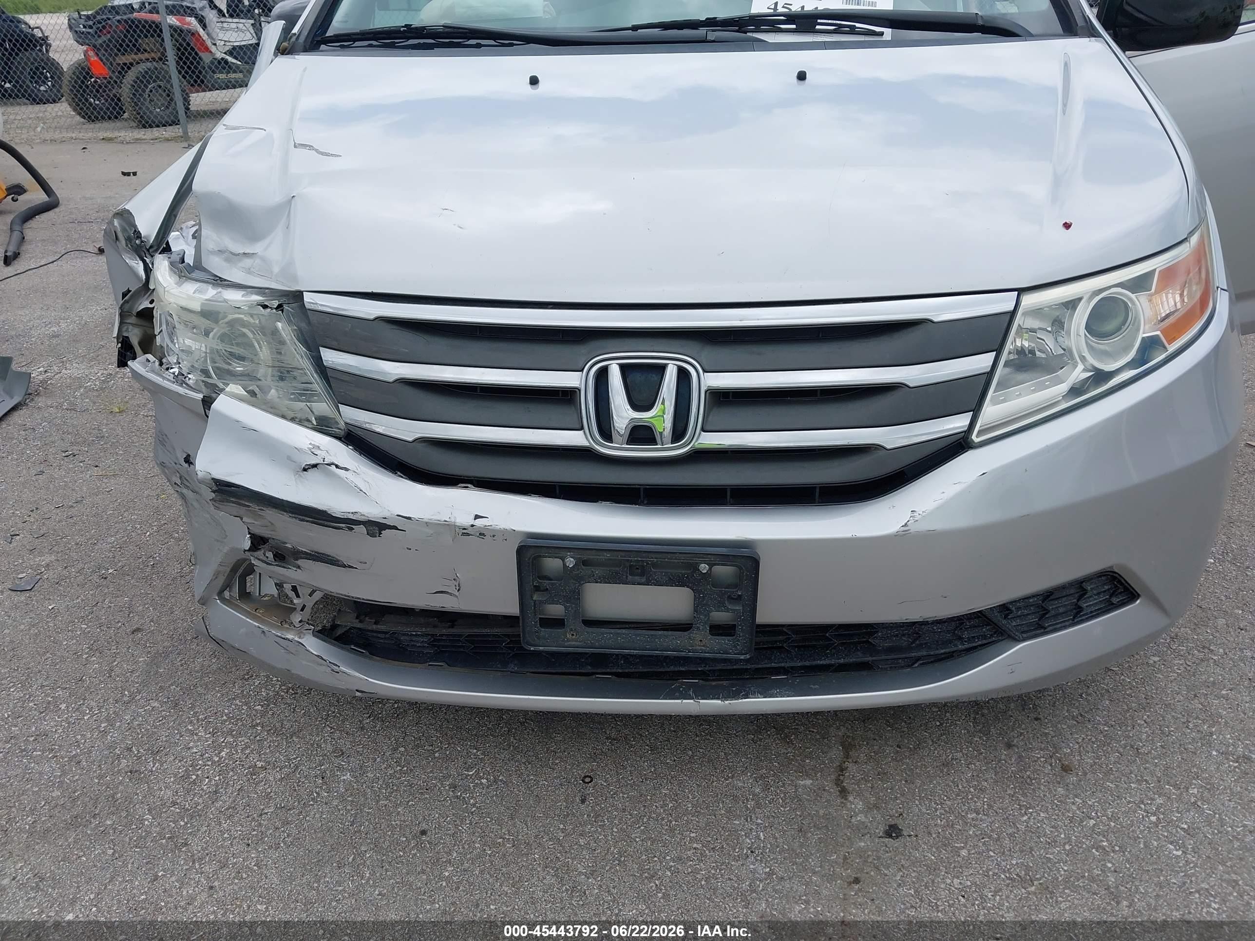 2011 Honda Odyssey Ex Silver vin: 5FNRL5H41BB051496