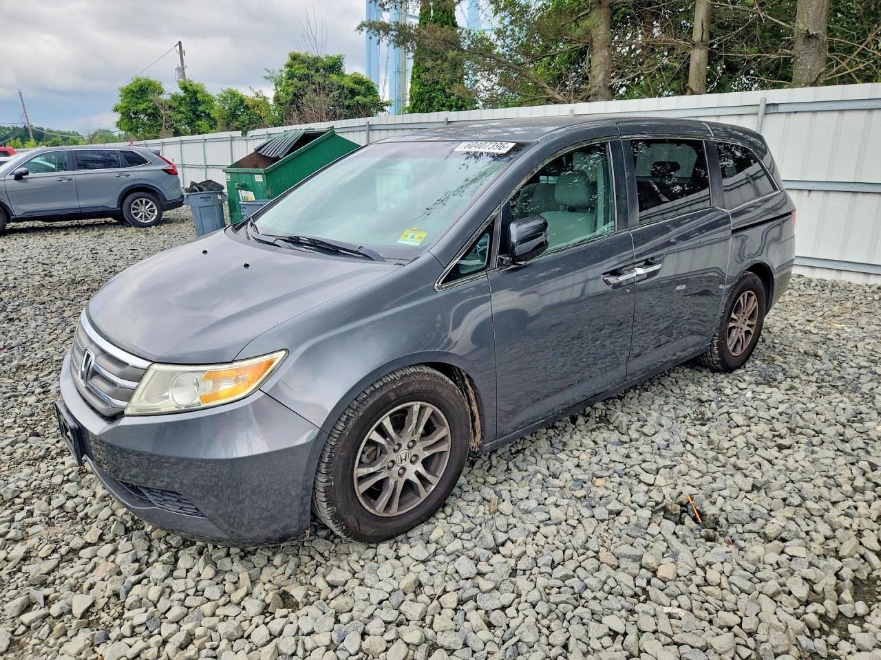 2011 Honda Odyssey Ex Gray vin: 5FNRL5H41BB074051
