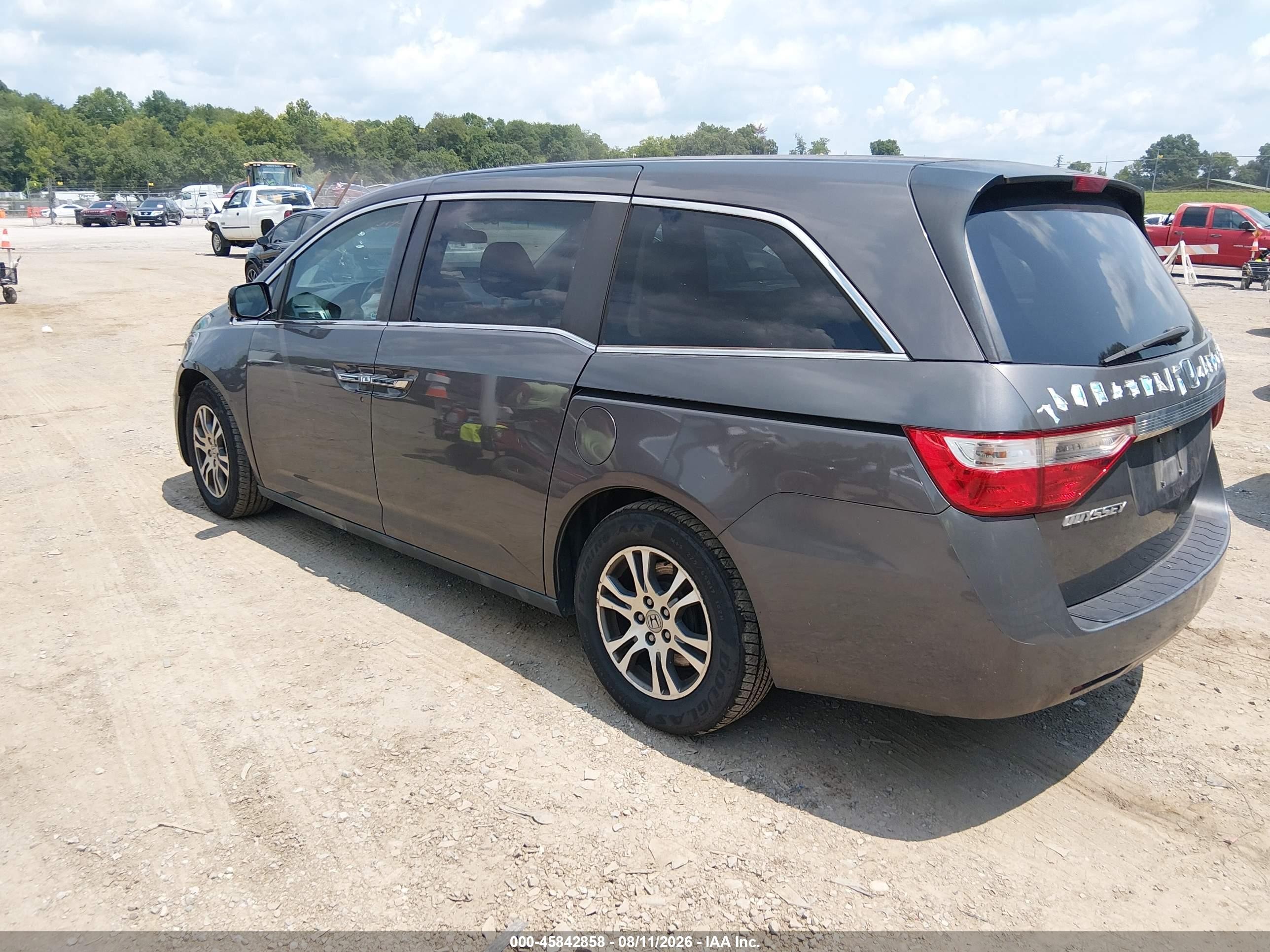 2012 Honda Odyssey Ex Gray vin: 5FNRL5H41CB033646