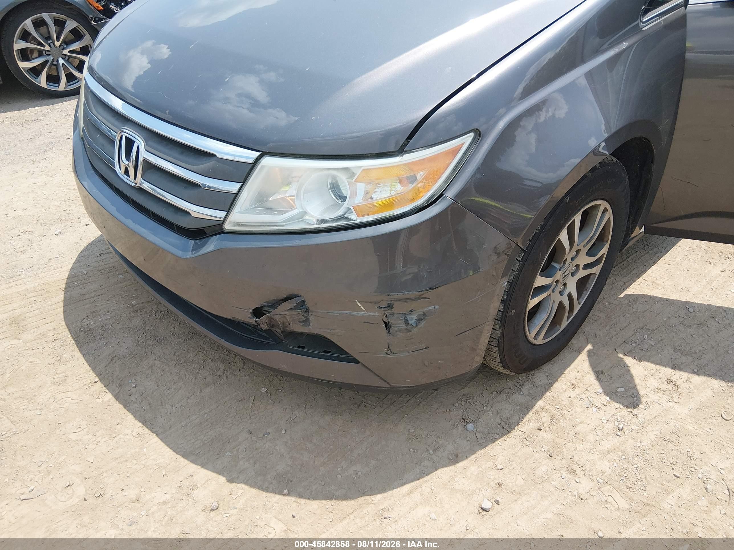 2012 Honda Odyssey Ex Gray vin: 5FNRL5H41CB033646
