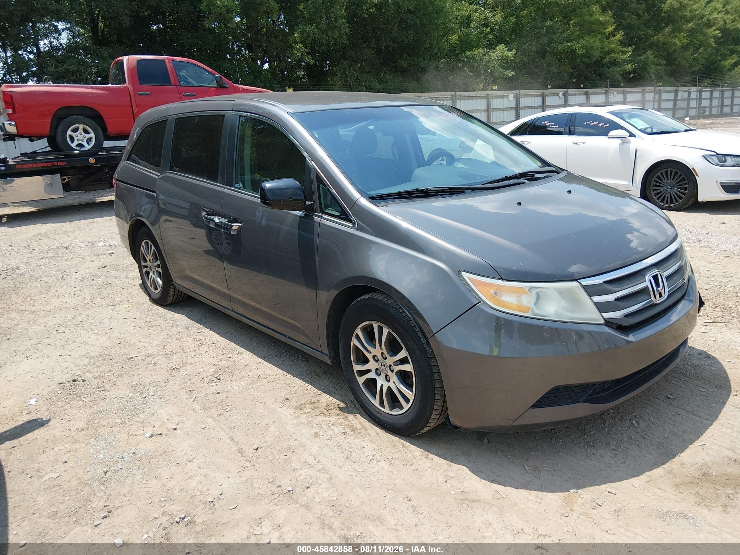 2012 Honda Odyssey Ex Gray vin: 5FNRL5H41CB033646
