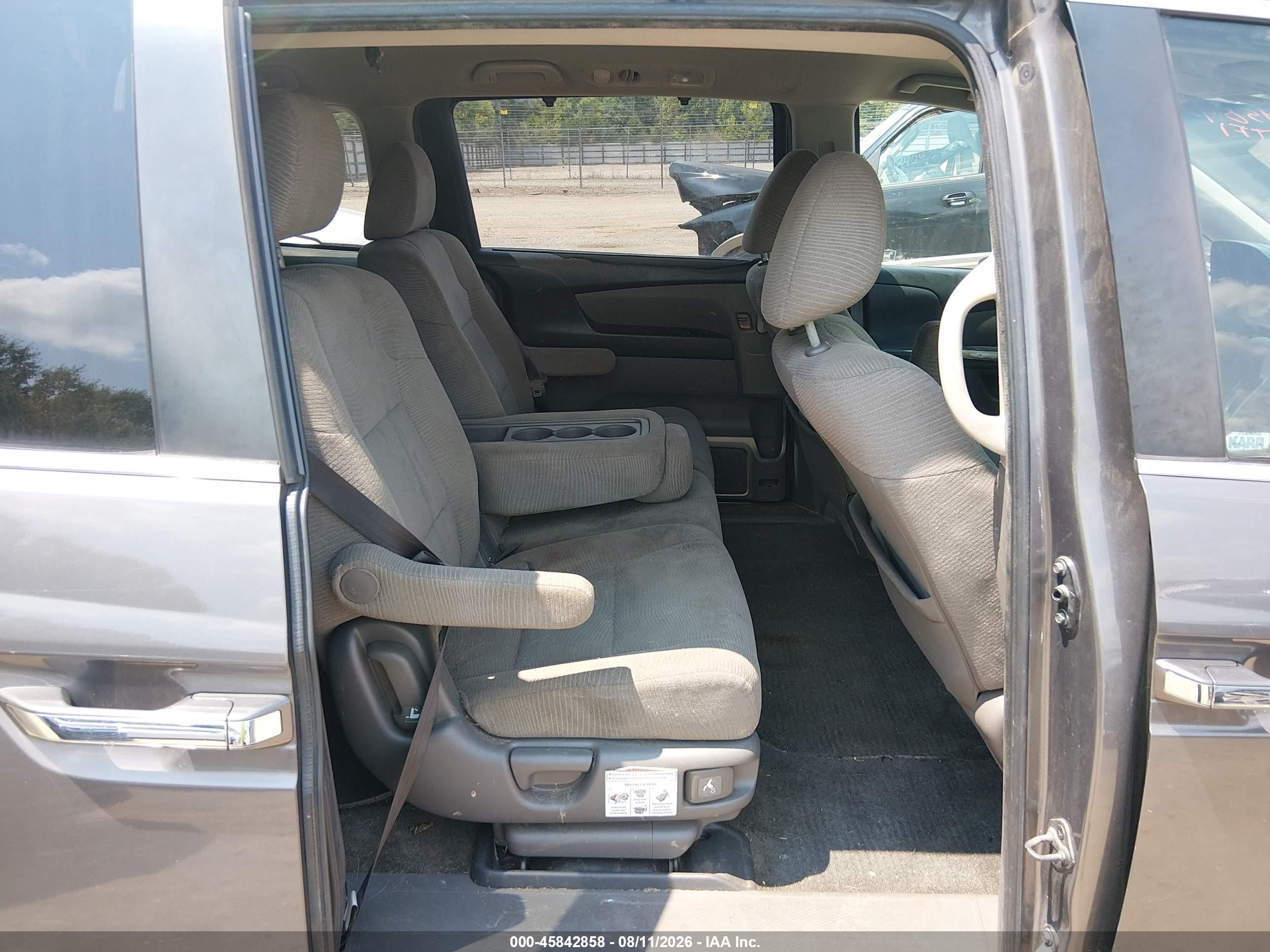 2012 Honda Odyssey Ex Gray vin: 5FNRL5H41CB033646