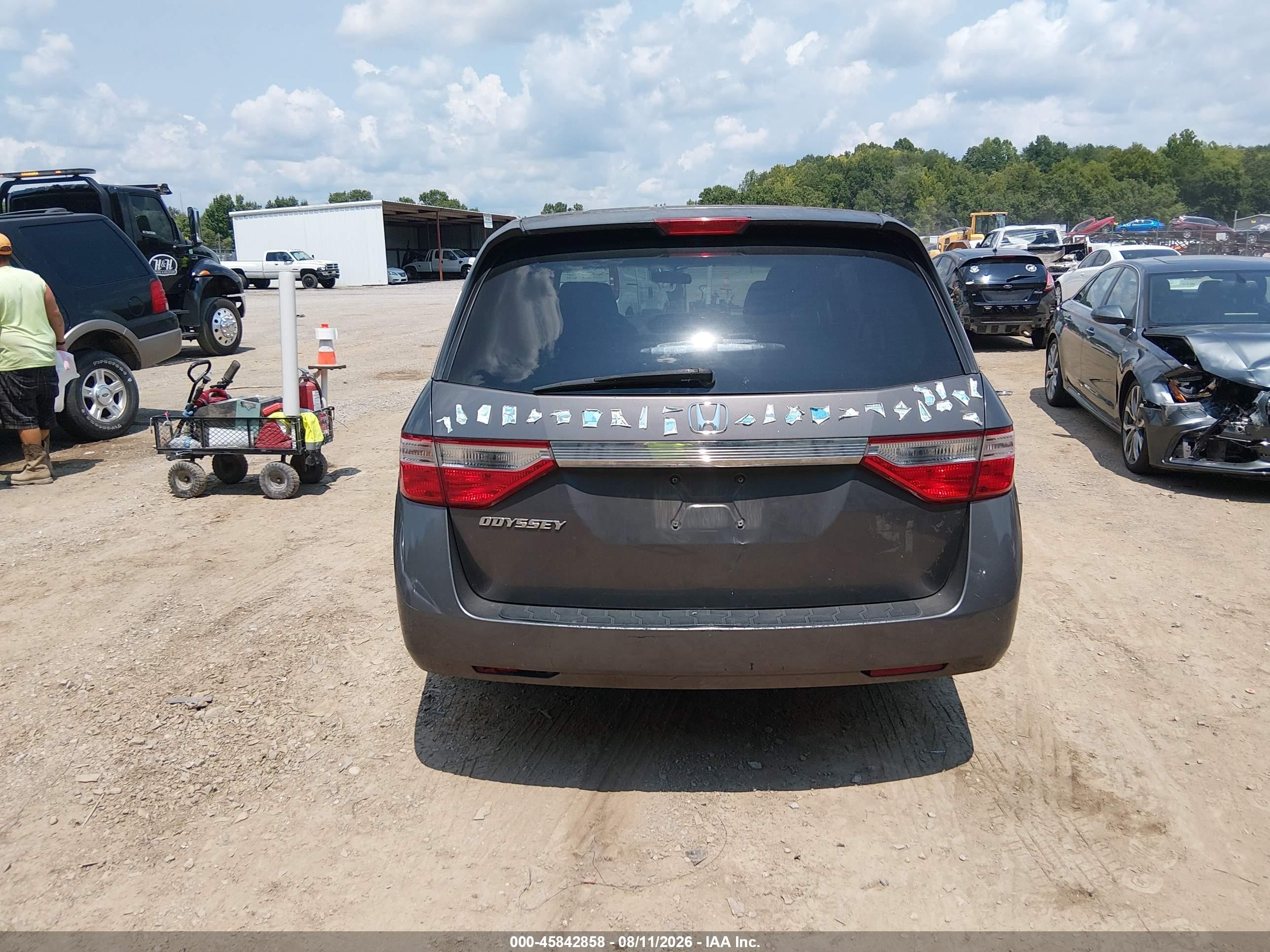 2012 Honda Odyssey Ex Gray vin: 5FNRL5H41CB033646