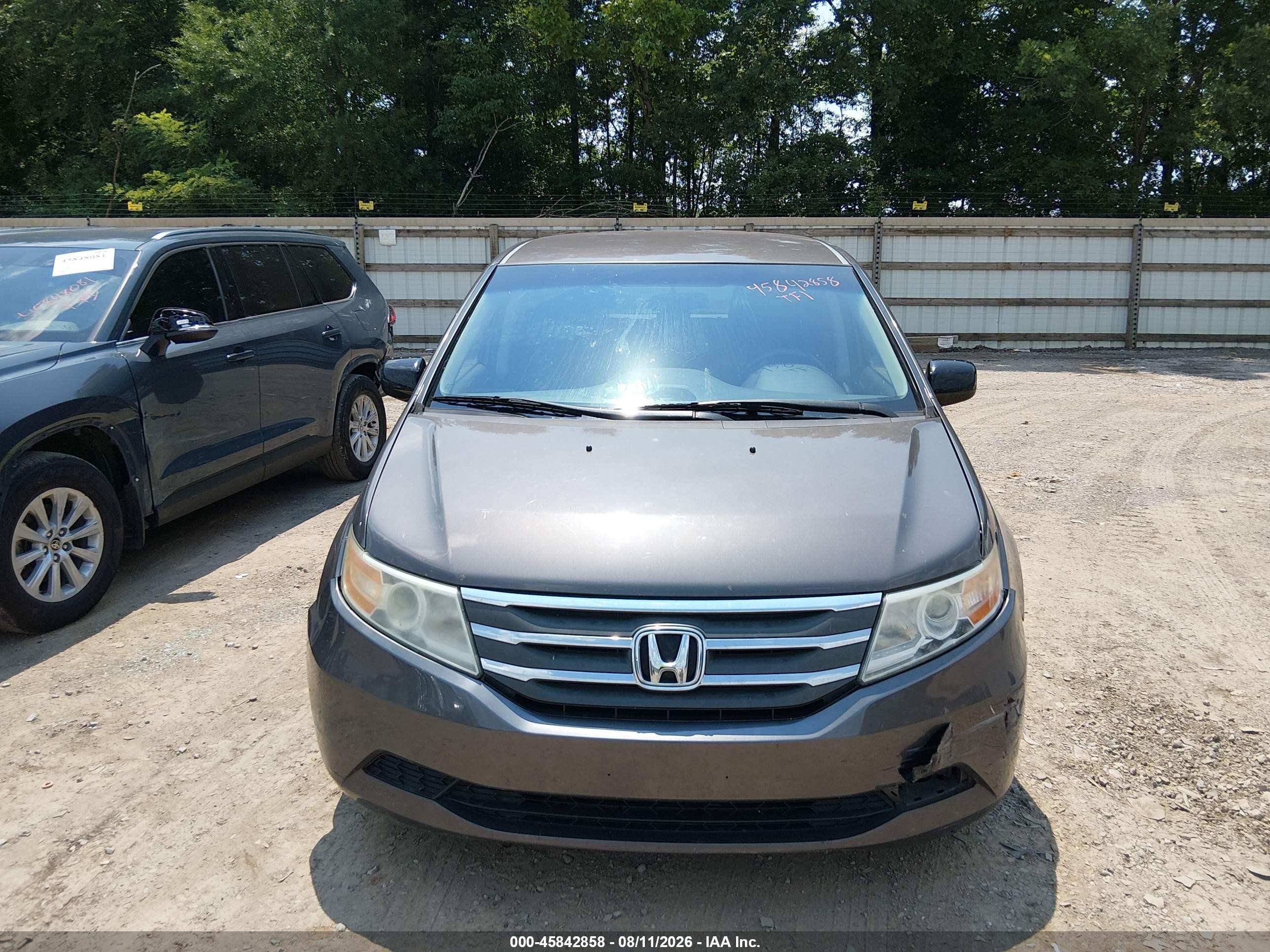 2012 Honda Odyssey Ex Gray vin: 5FNRL5H41CB033646