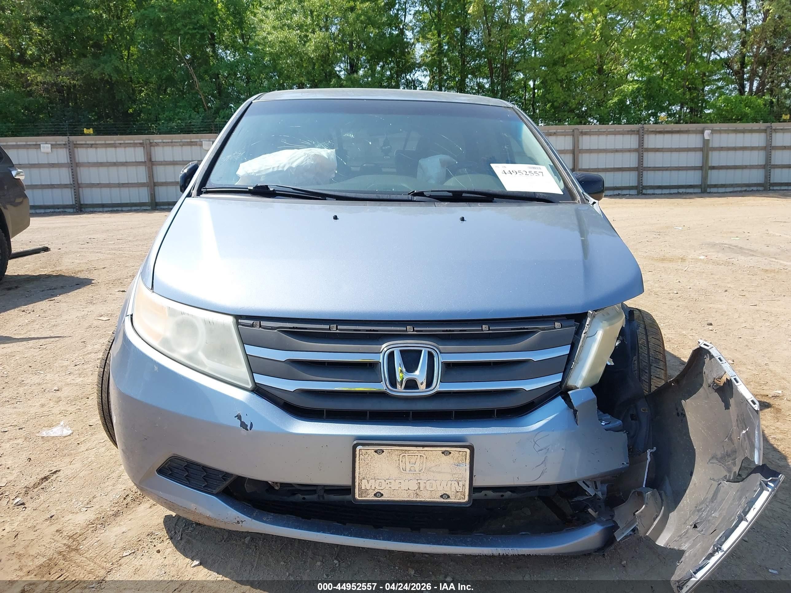 2012 Honda Odyssey Ex Blue vin: 5FNRL5H41CB133858