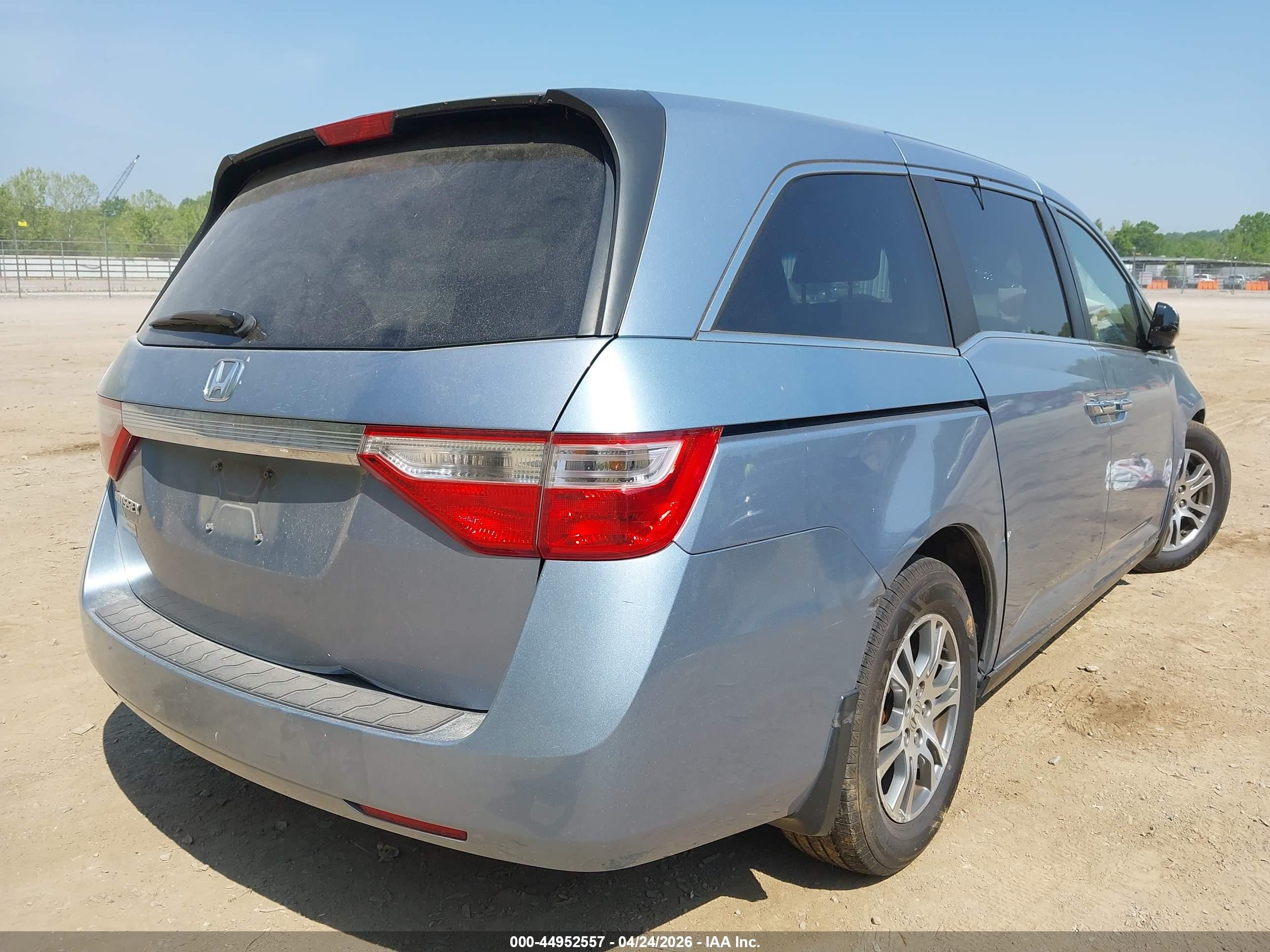2012 Honda Odyssey Ex Blue vin: 5FNRL5H41CB133858