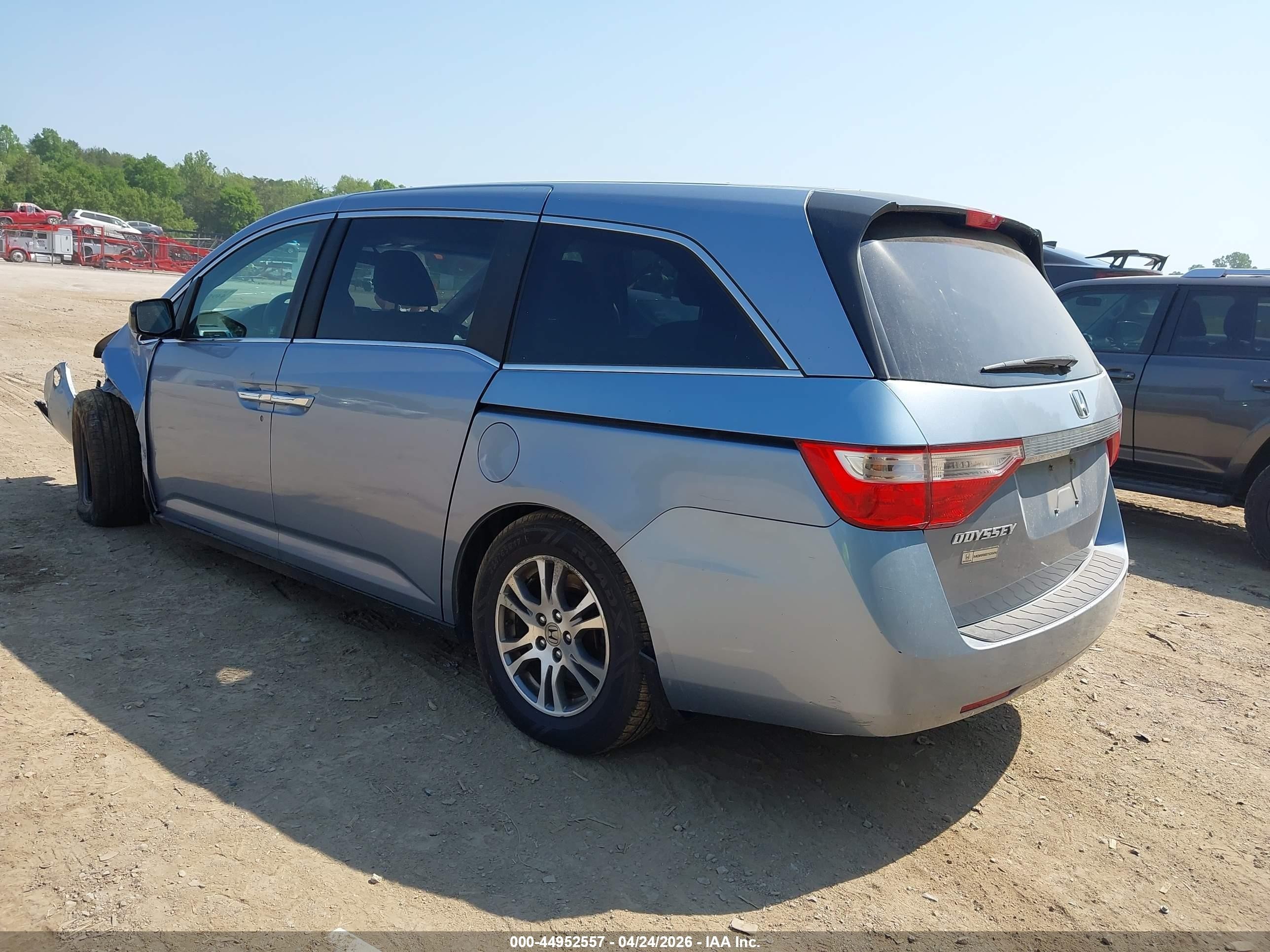 2012 Honda Odyssey Ex Blue vin: 5FNRL5H41CB133858