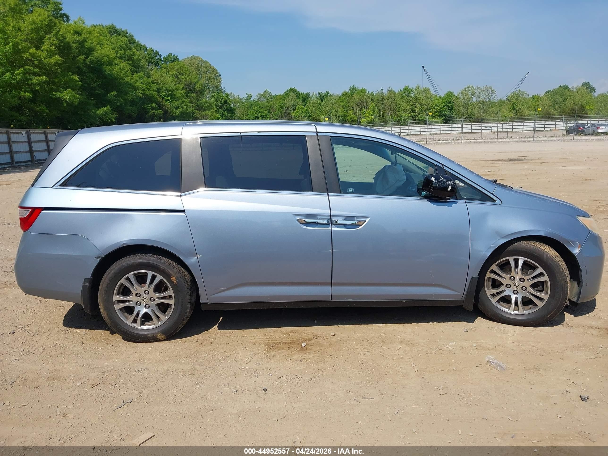 2012 Honda Odyssey Ex Blue vin: 5FNRL5H41CB133858