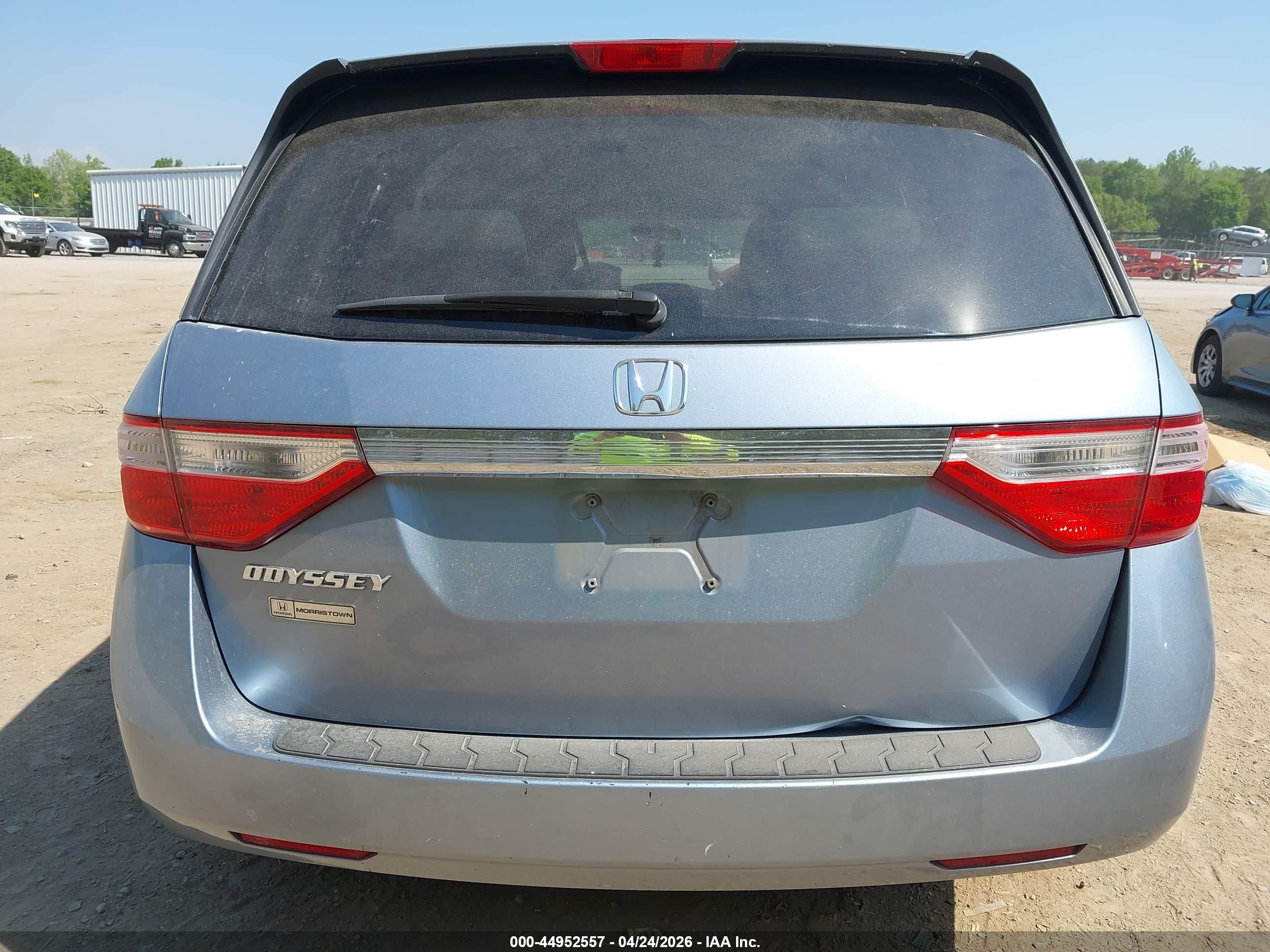 2012 Honda Odyssey Ex Blue vin: 5FNRL5H41CB133858
