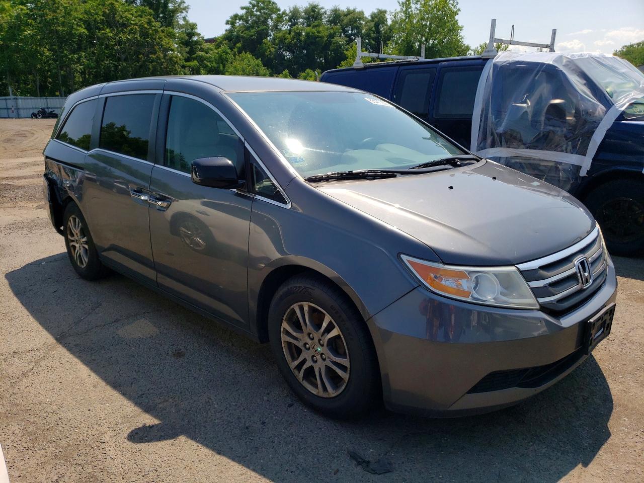 2013 Honda Odyssey Ex Gray vin: 5FNRL5H41DB007484