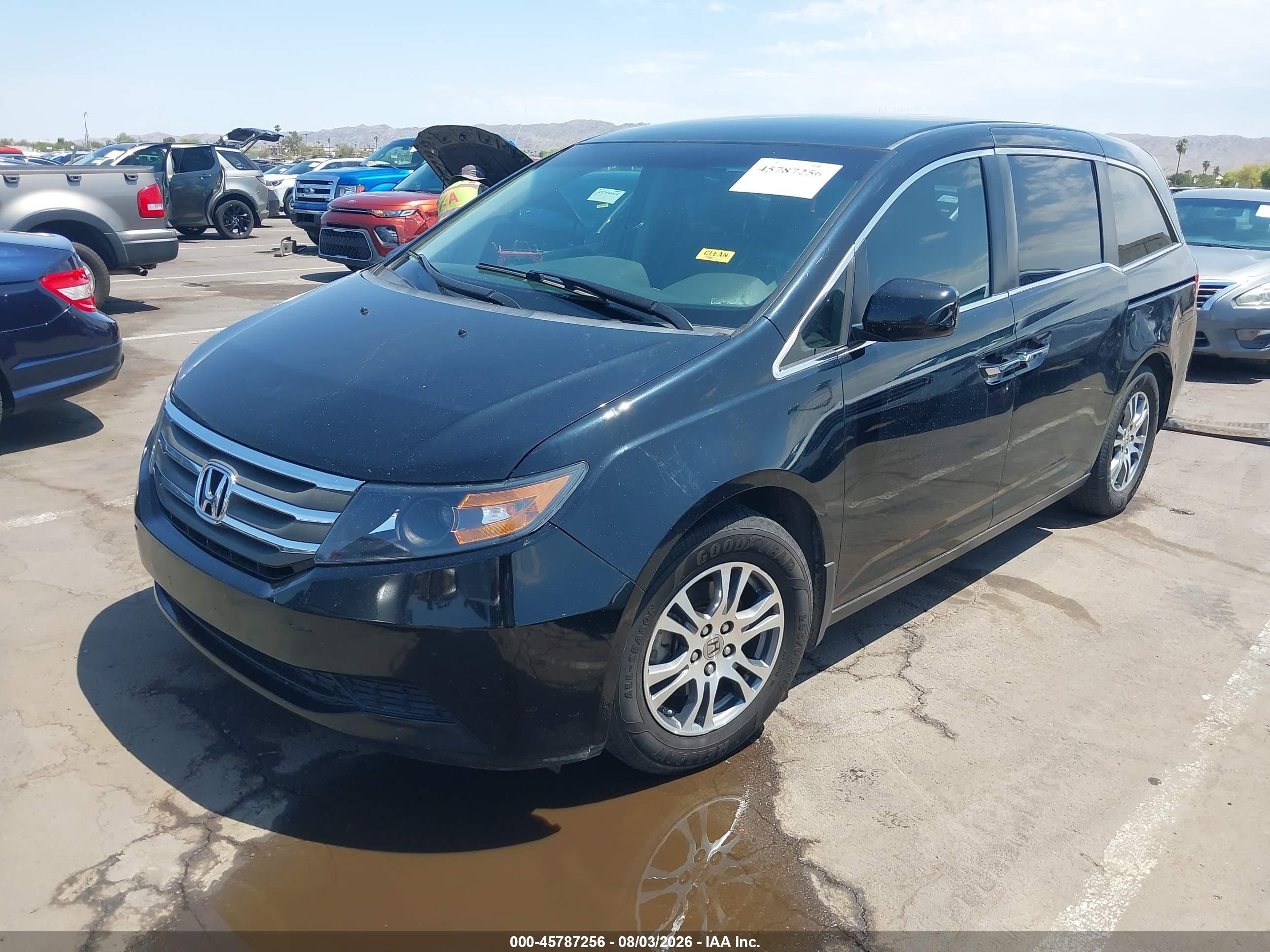 2013 Honda Odyssey Ex Black vin: 5FNRL5H41DB070665