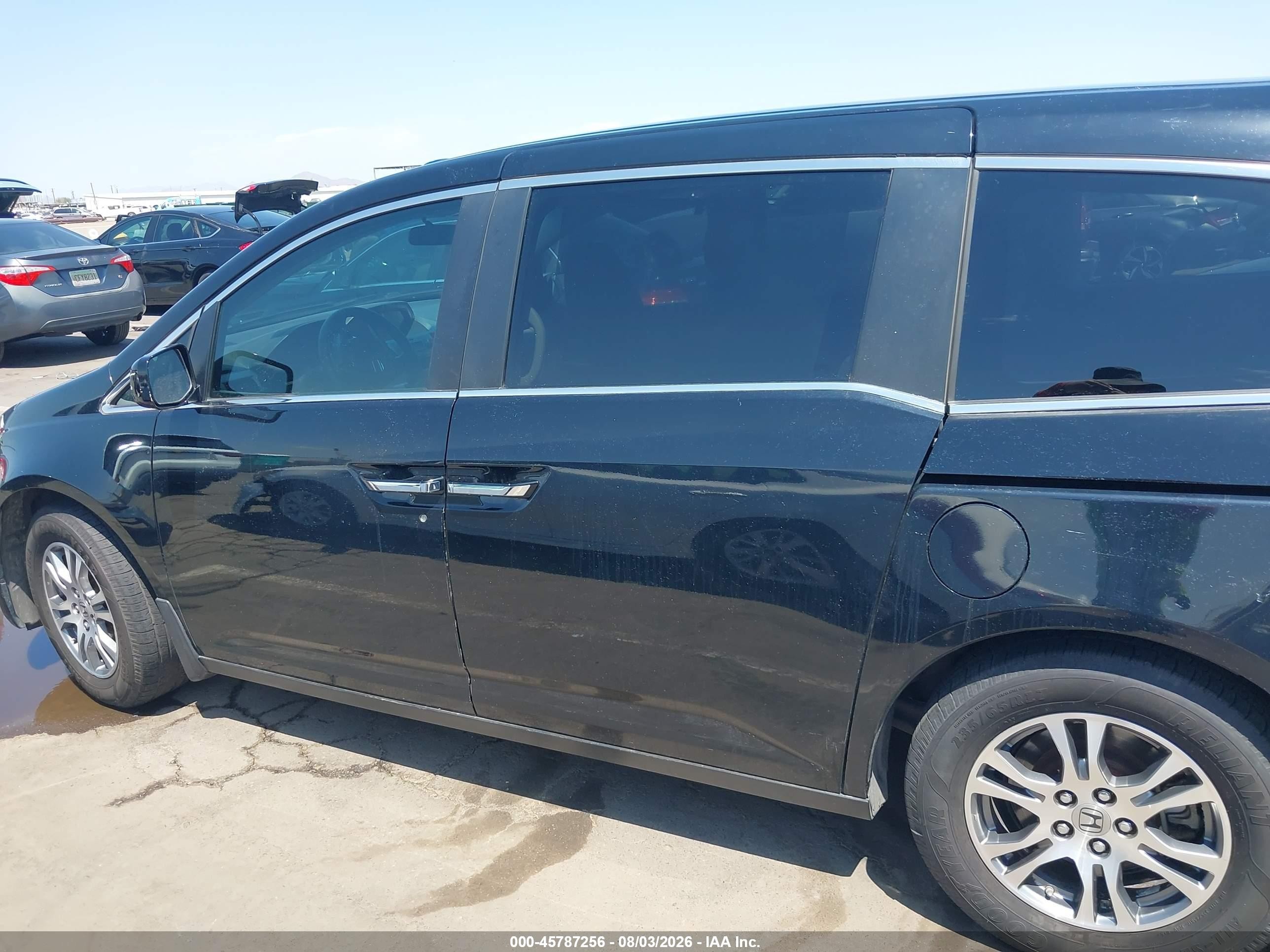 2013 Honda Odyssey Ex Black vin: 5FNRL5H41DB070665