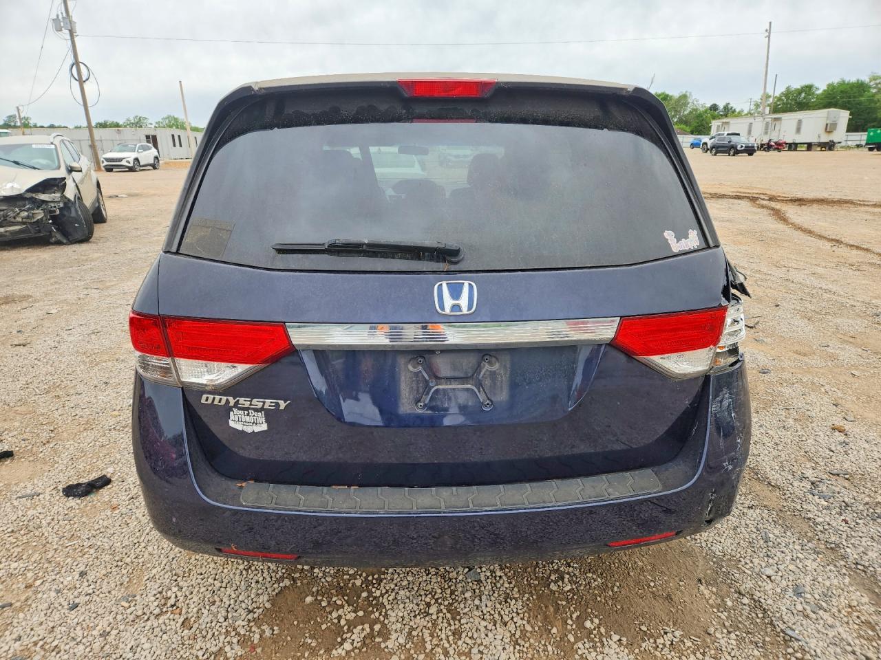 2014 Honda Odyssey Ex Blue vin: 5FNRL5H41EB001654