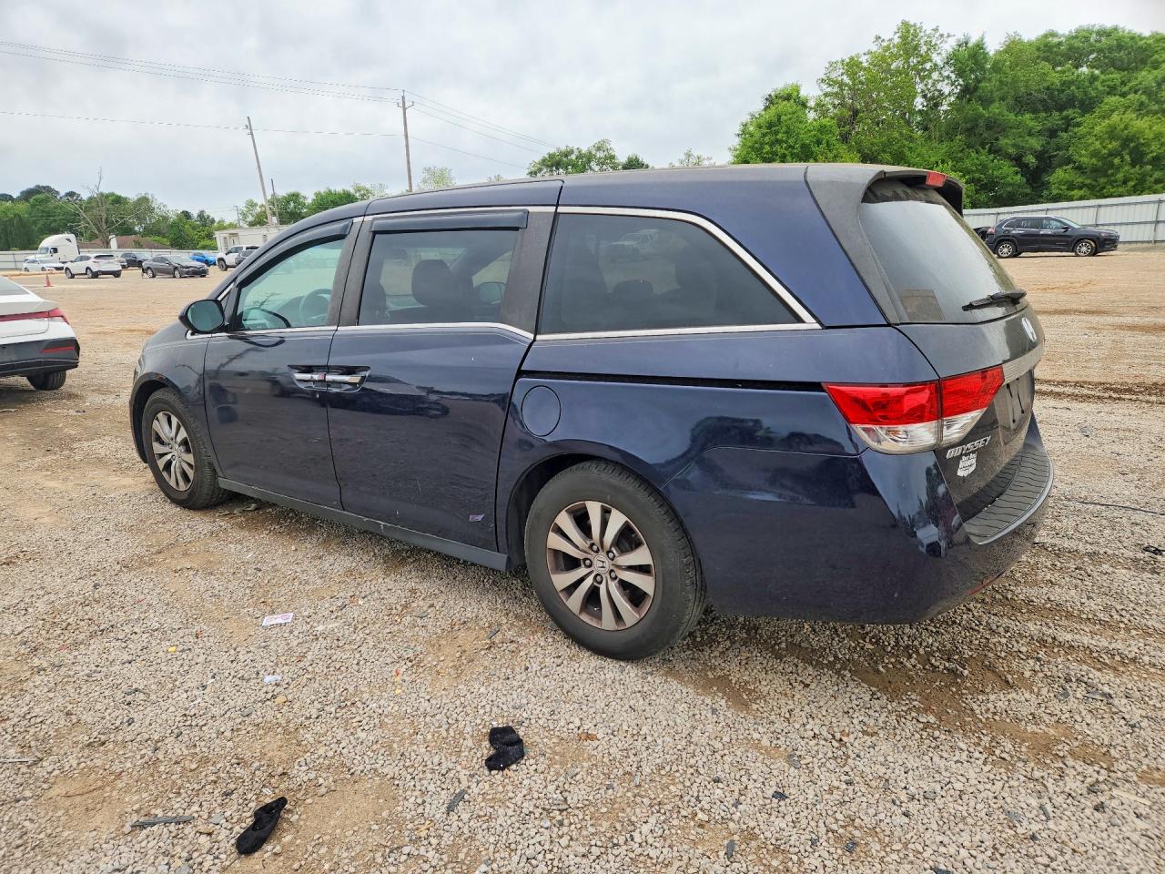 2014 Honda Odyssey Ex Blue vin: 5FNRL5H41EB001654