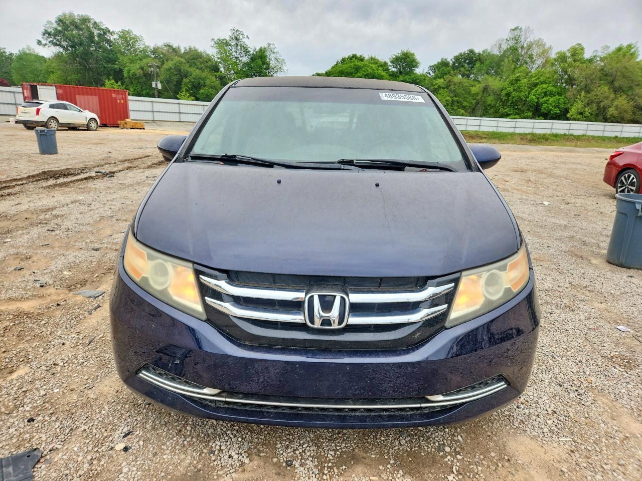 2014 Honda Odyssey Ex Blue vin: 5FNRL5H41EB001654