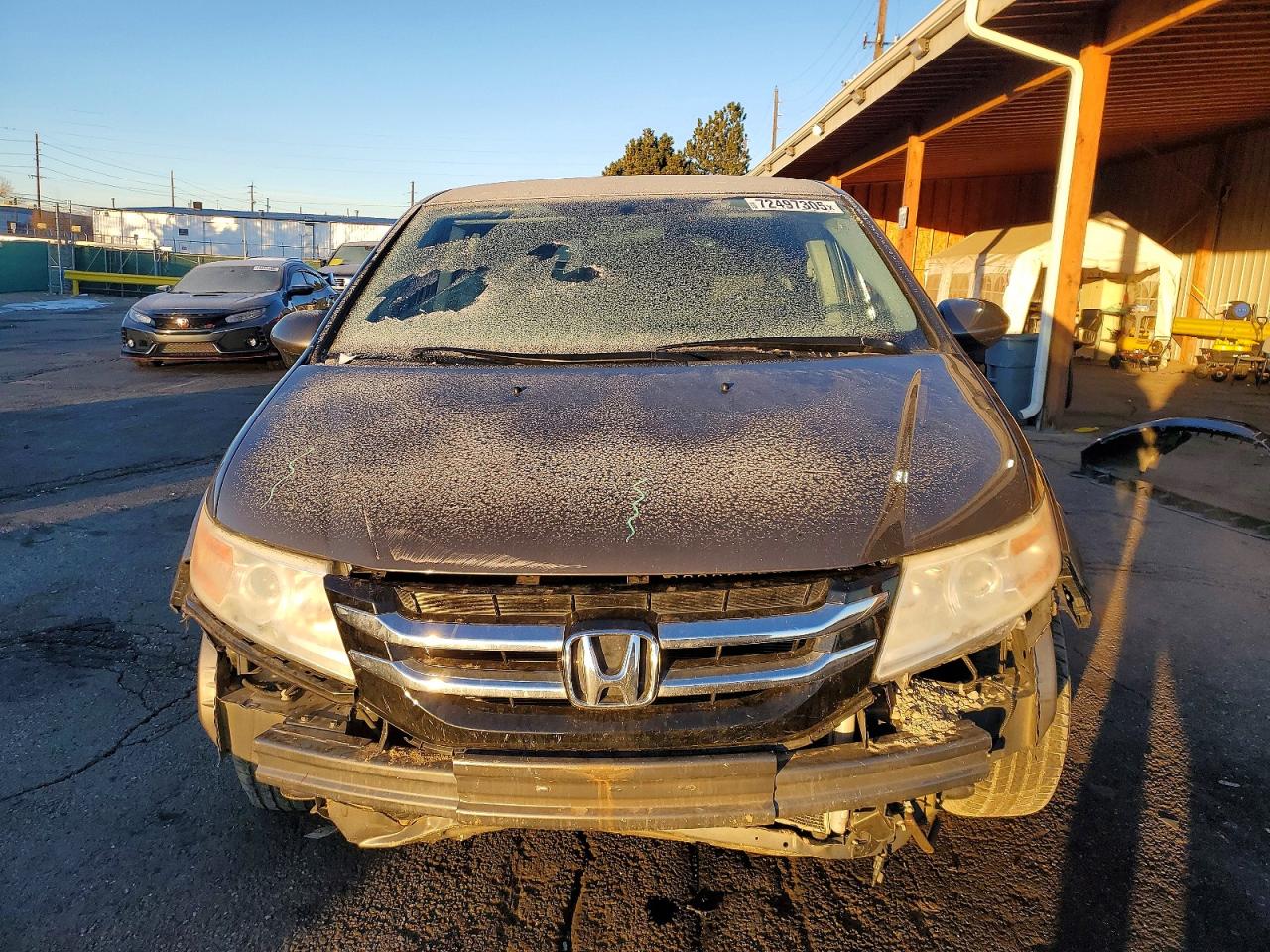 2014 Honda Odyssey Ex Gray vin: 5FNRL5H41EB019393