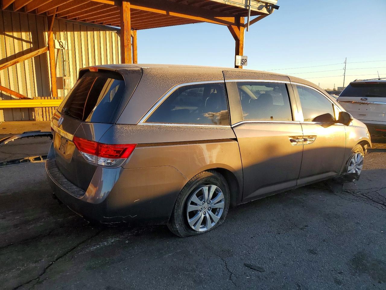 2014 Honda Odyssey Ex Gray vin: 5FNRL5H41EB019393