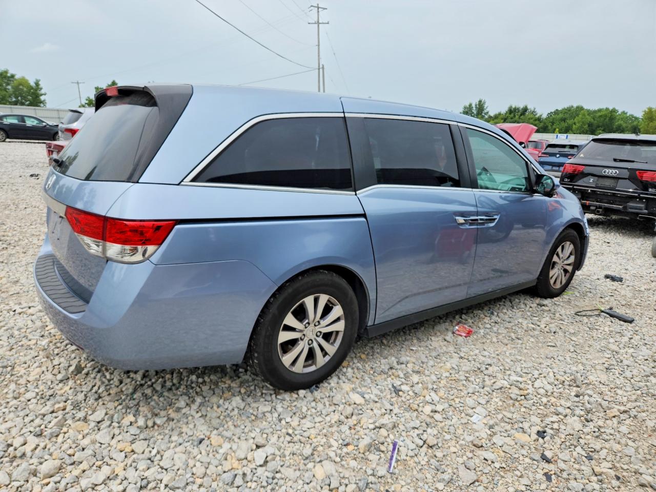 2014 Honda Odyssey Ex Синий vin: 5FNRL5H41EB057898