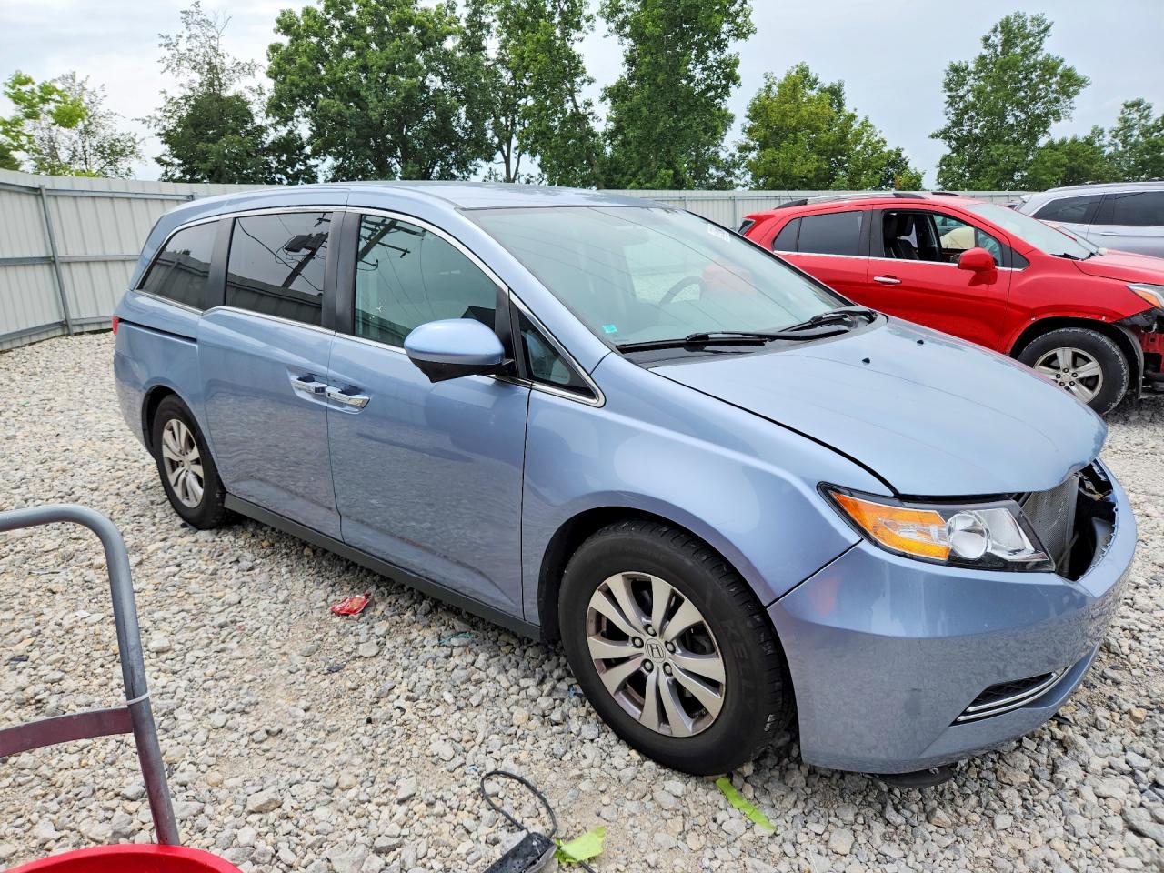 2014 Honda Odyssey Ex Синий vin: 5FNRL5H41EB057898